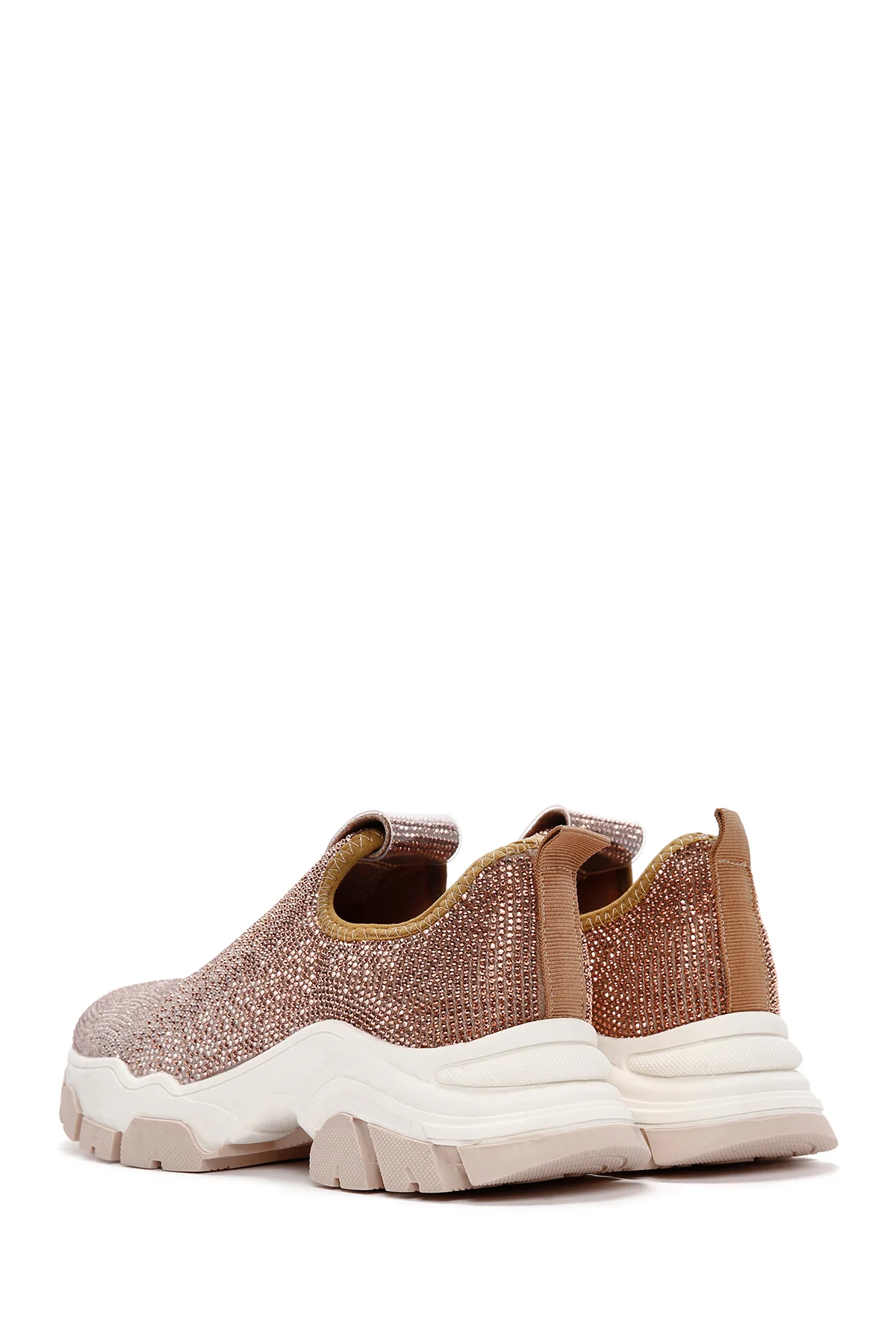 Derimod Zero Kadın Bej Kalın Tabanlı Taşlı Sneaker - Image 5