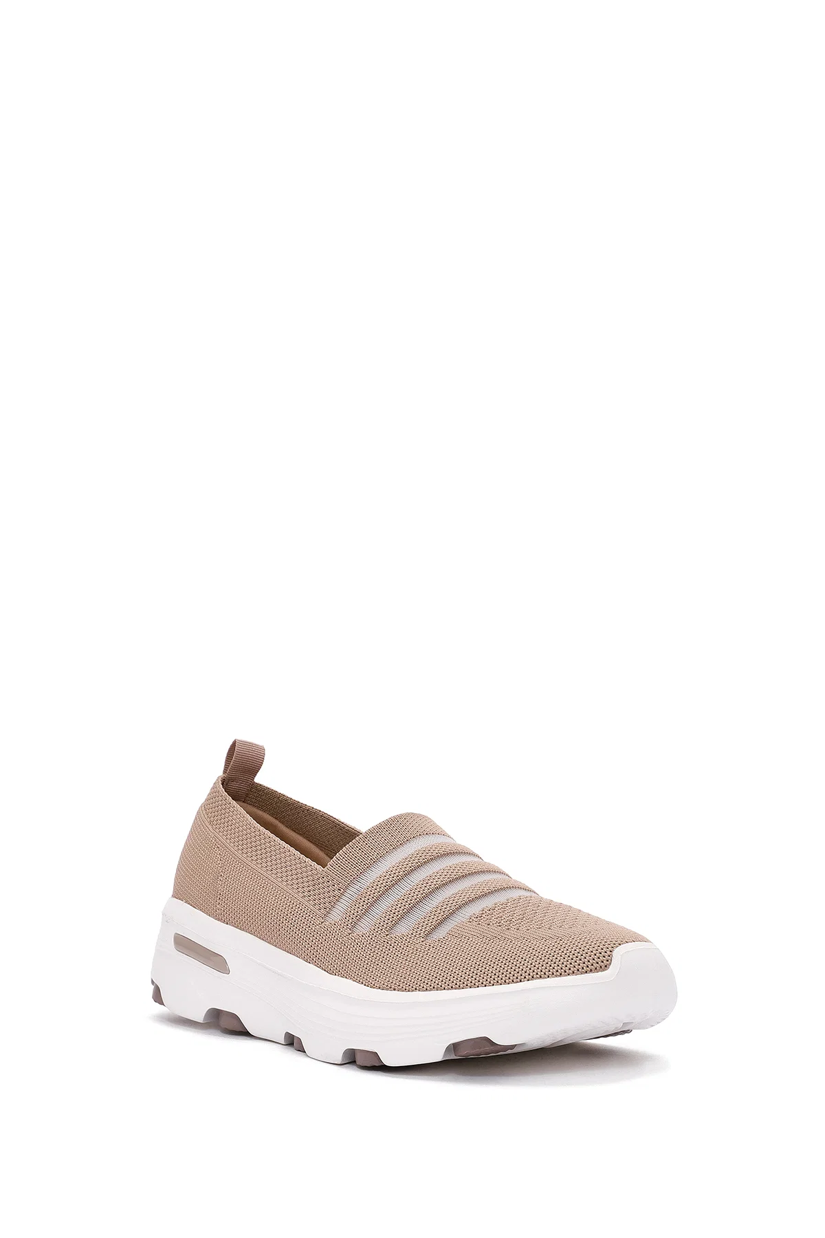 Derimod Zero Kadın Bej Kumaş Casual Sneaker - Image 6