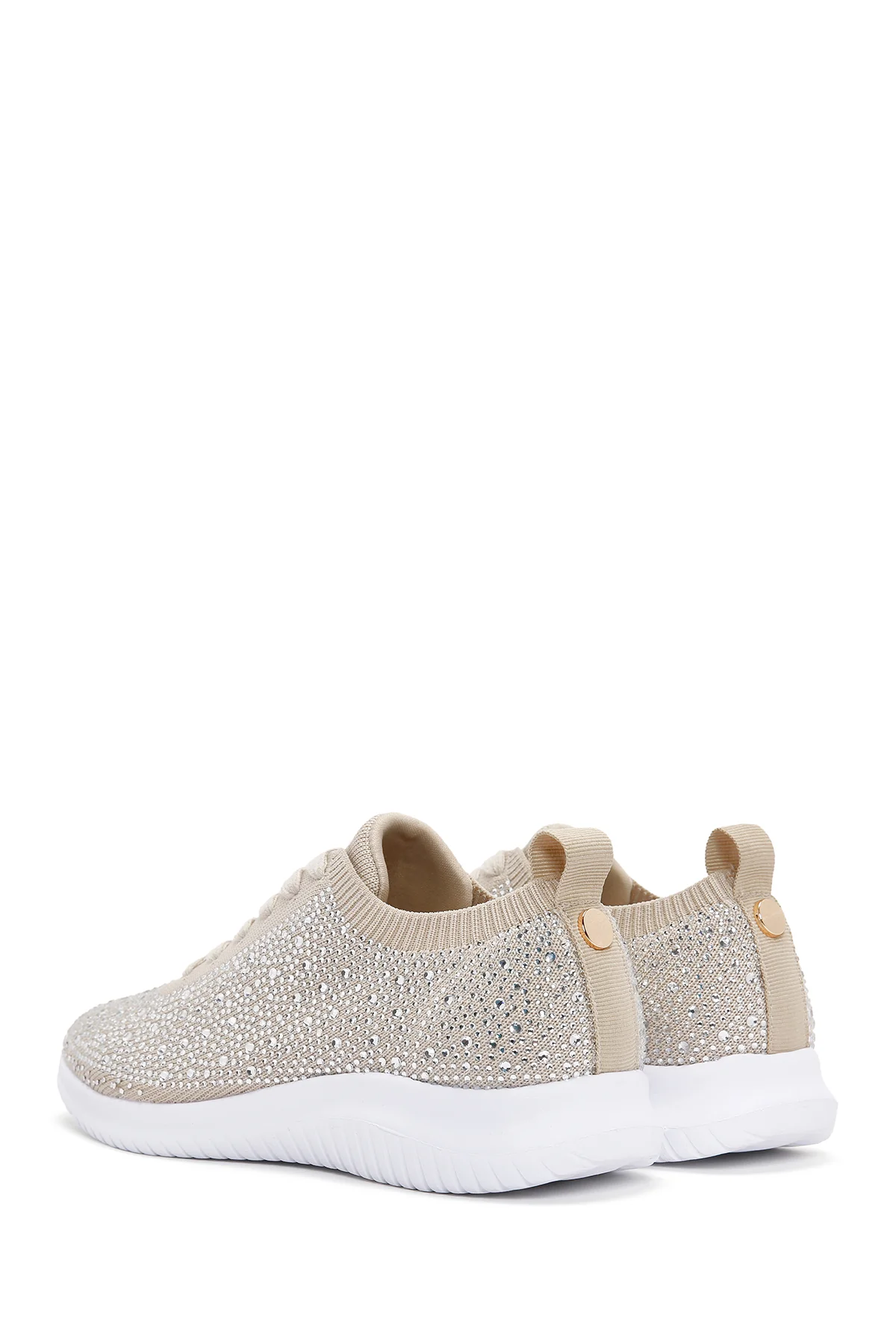 Derimod Zero Kadın Bej Taşlı Sneaker - Image 5
