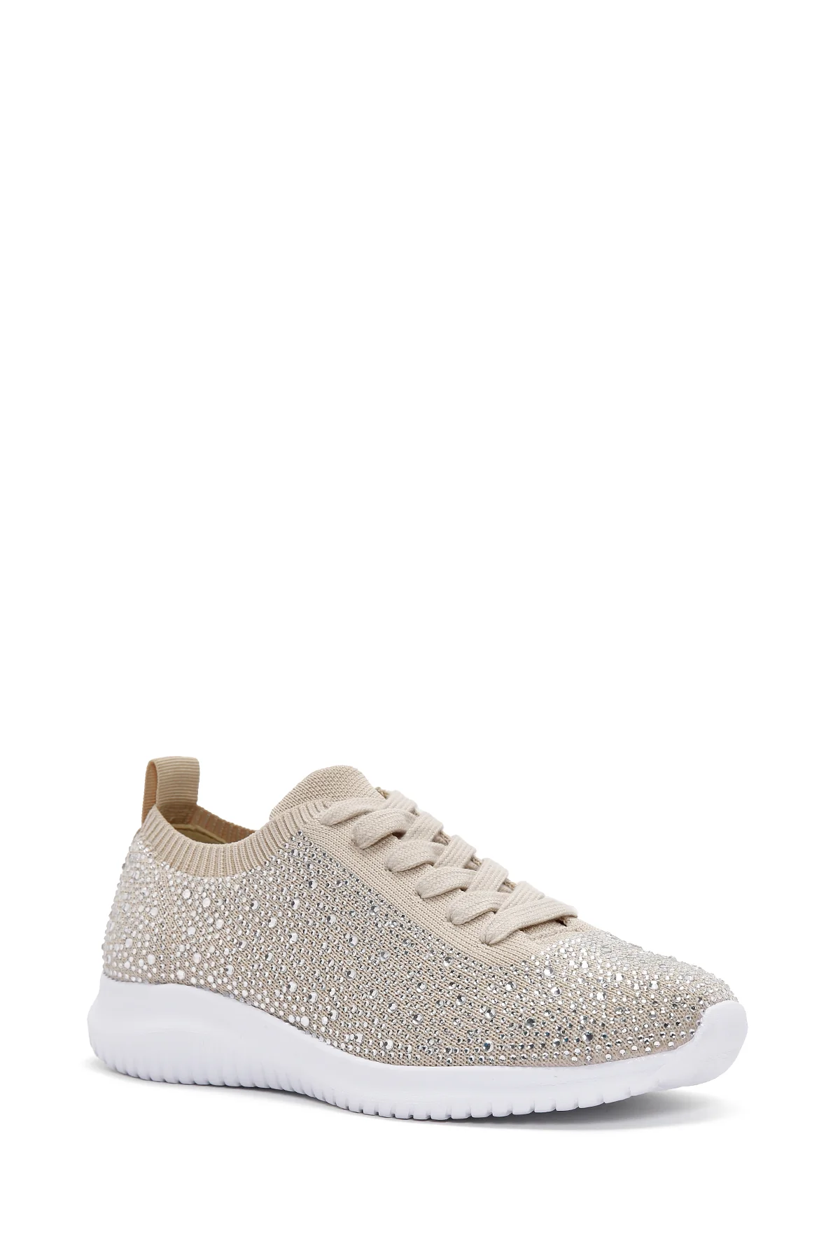 Derimod Zero Kadın Bej Taşlı Sneaker - Image 6