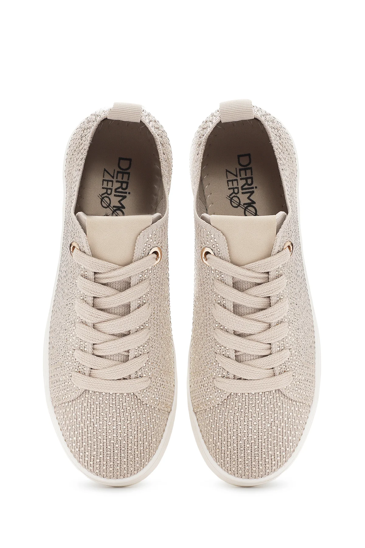Derimod Zero Kadın Bej Taşlı Sneaker - Image 7
