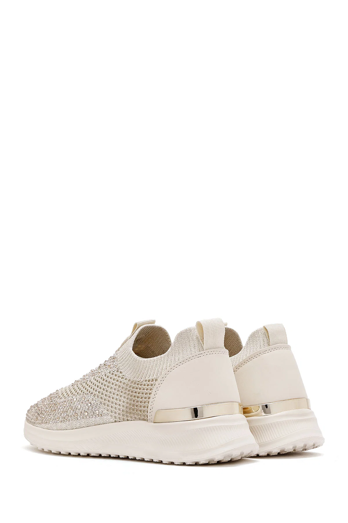 Derimod Zero Kadın Bej Taşlı Sneaker - Image 5