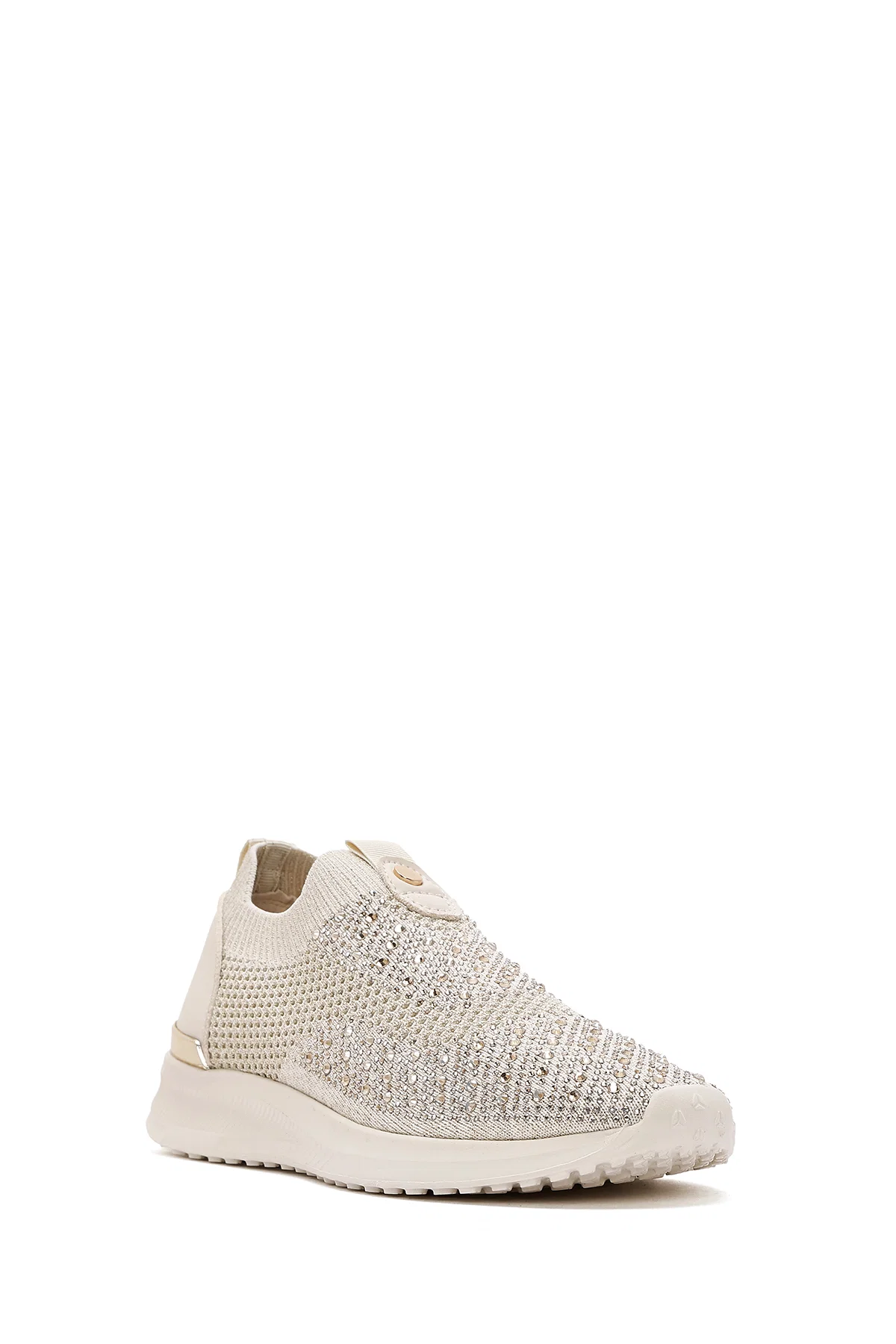 Derimod Zero Kadın Bej Taşlı Sneaker - Image 6
