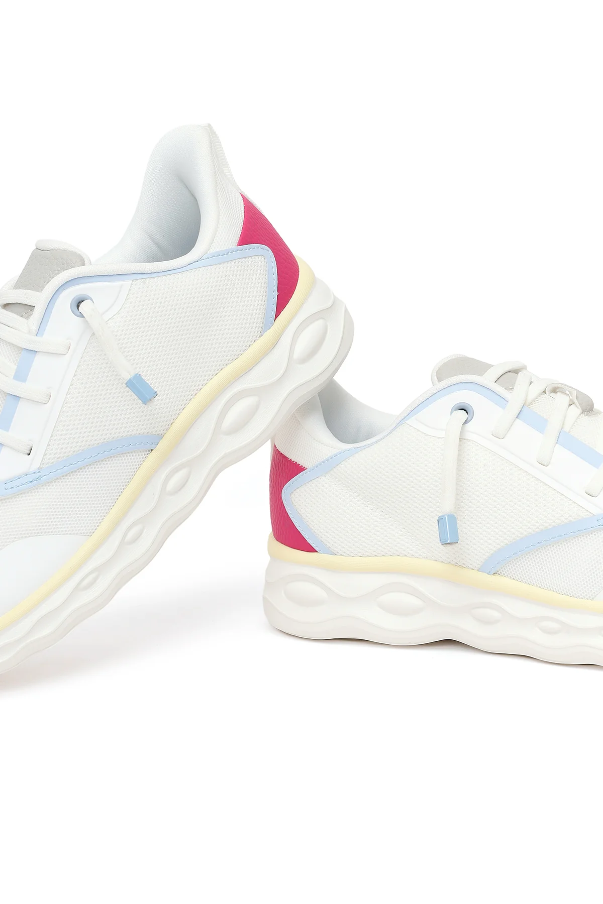 Derimod Zero Kadın Beyaz Bağcıklı Kalın Tabanlı Kumaş Sneaker - Image 10