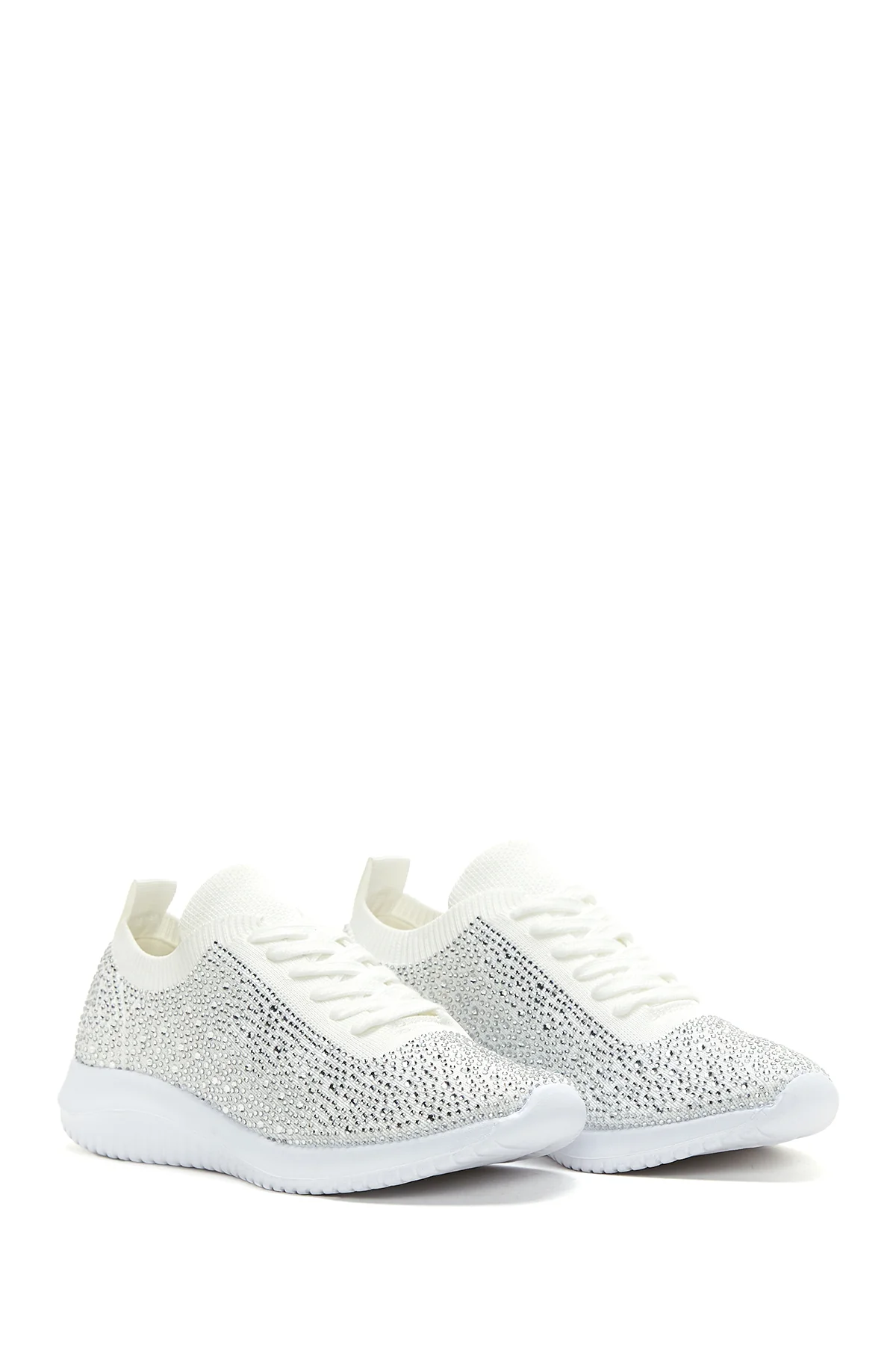 Derimod Zero Kadın Beyaz Taşlı Sneaker - Image 3