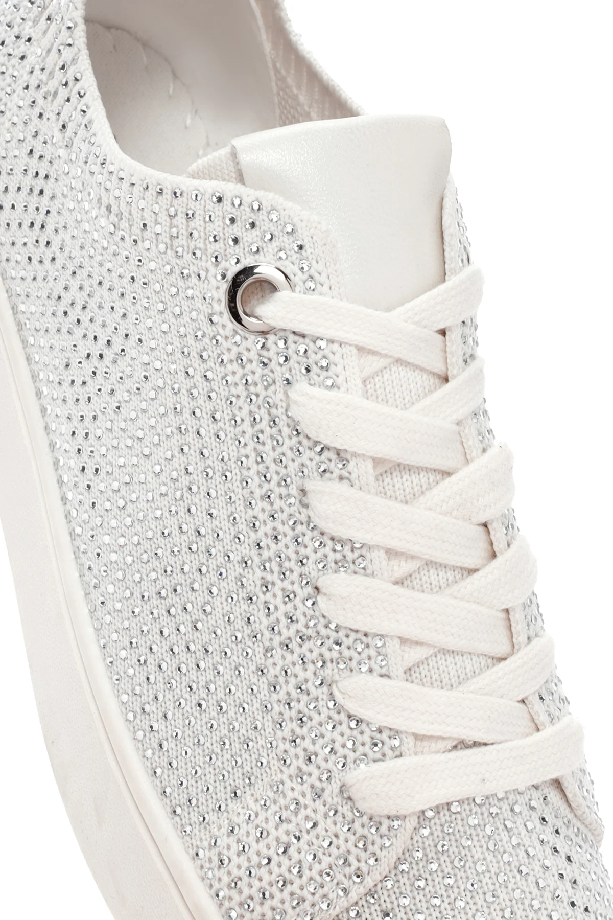 Derimod Zero Kadın Beyaz Taşlı Sneaker - Image 10