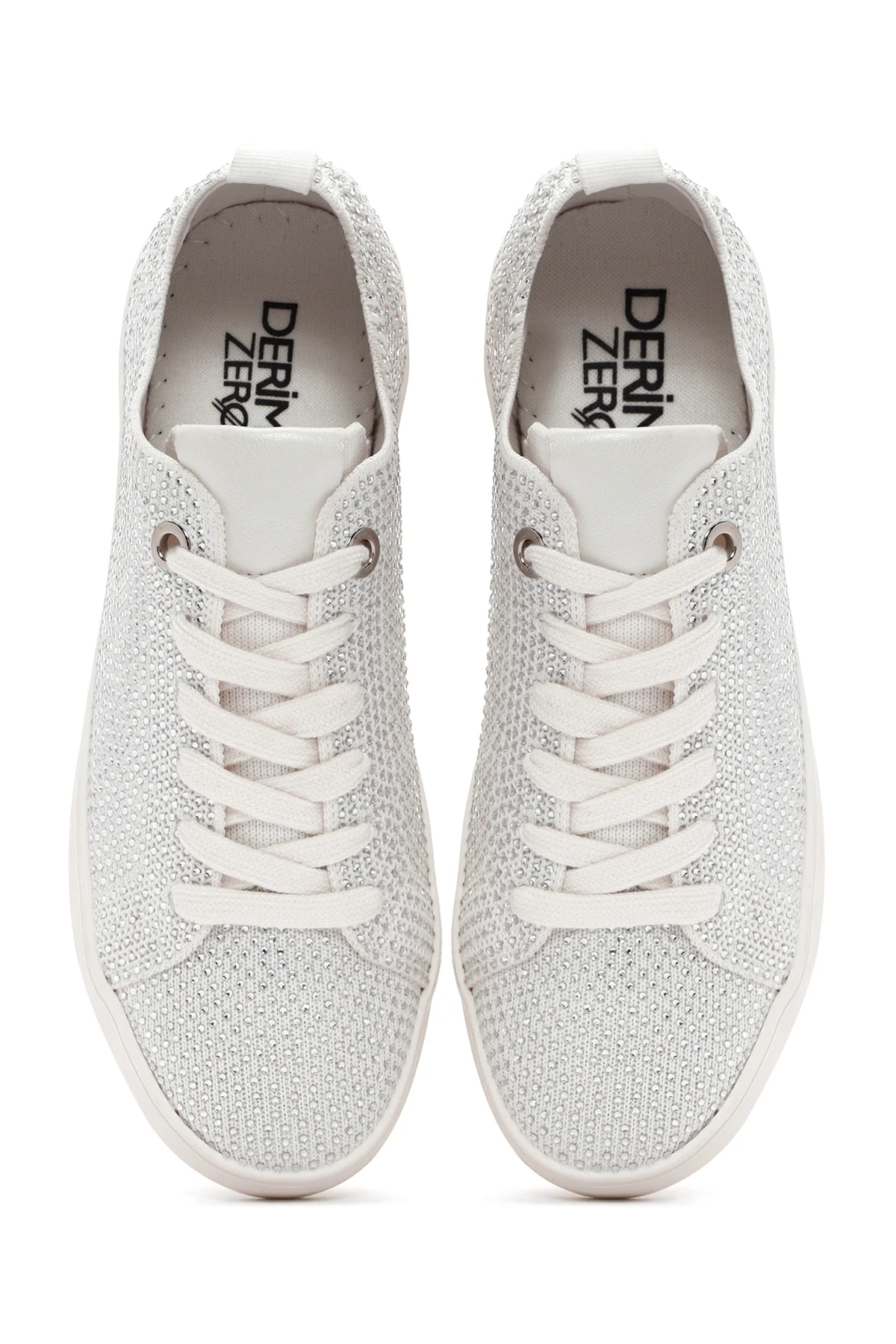 Derimod Zero Kadın Beyaz Taşlı Sneaker - Image 7