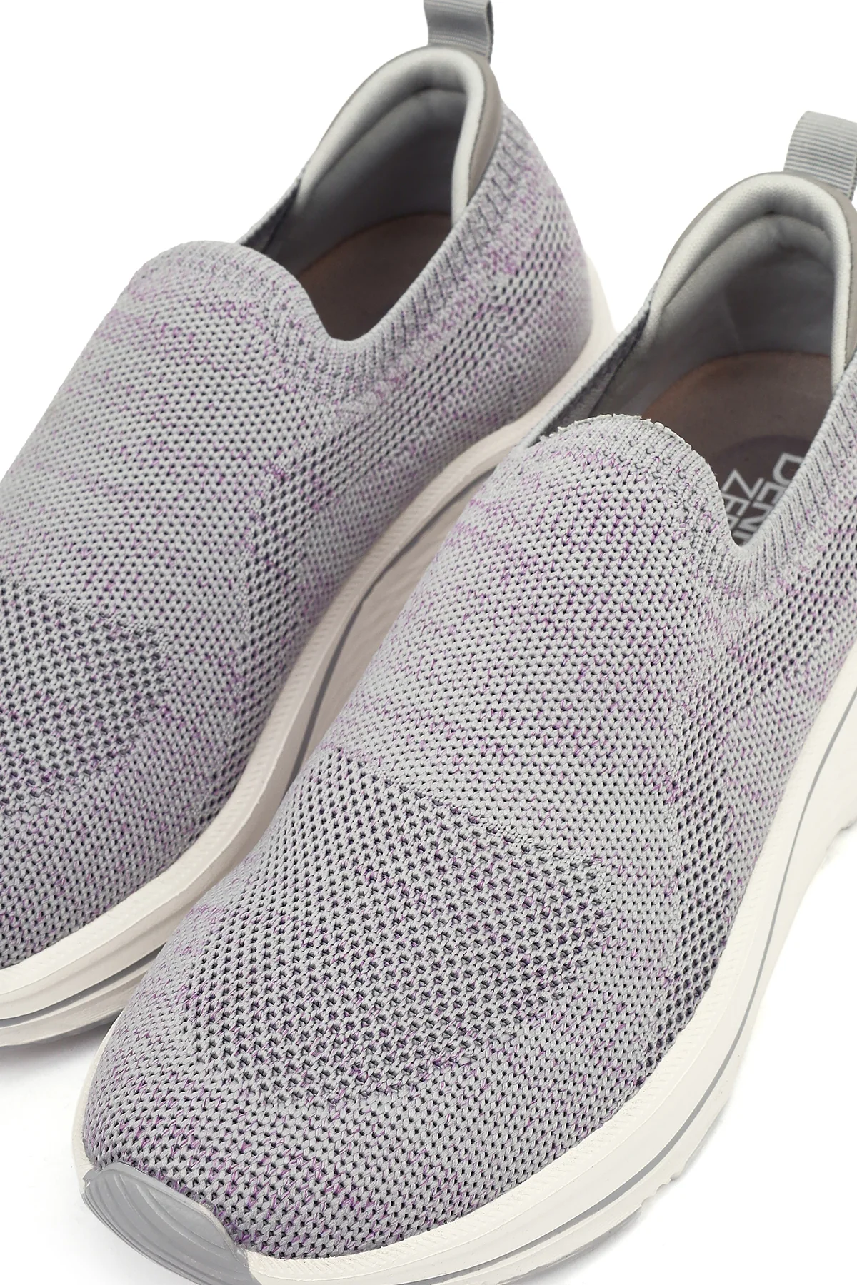 Derimod Zero Kadın Gri Kalın Tabanlı Kumaş Sneaker - Image 10