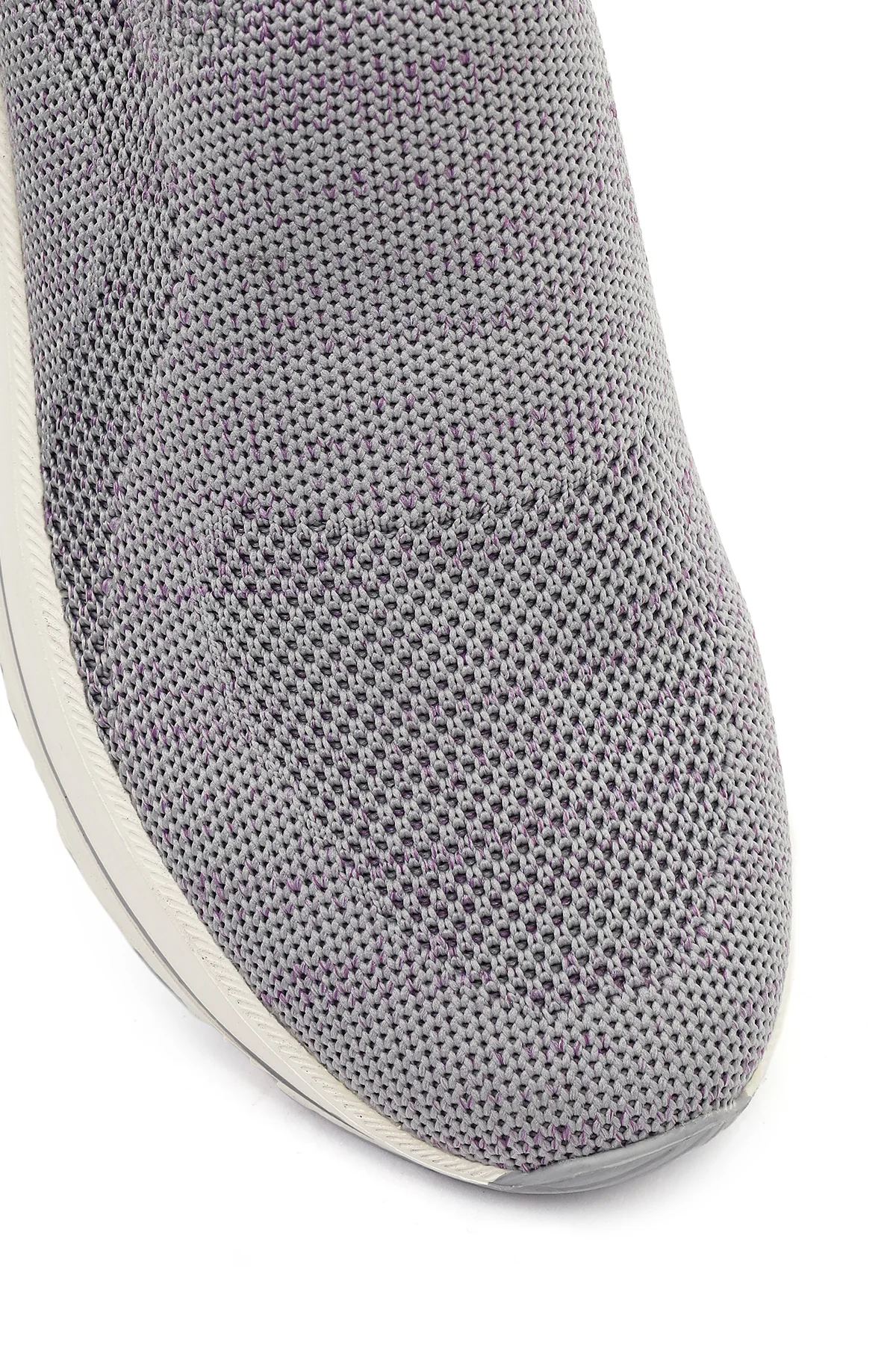 Derimod Zero Kadın Gri Kalın Tabanlı Kumaş Sneaker - Image 9