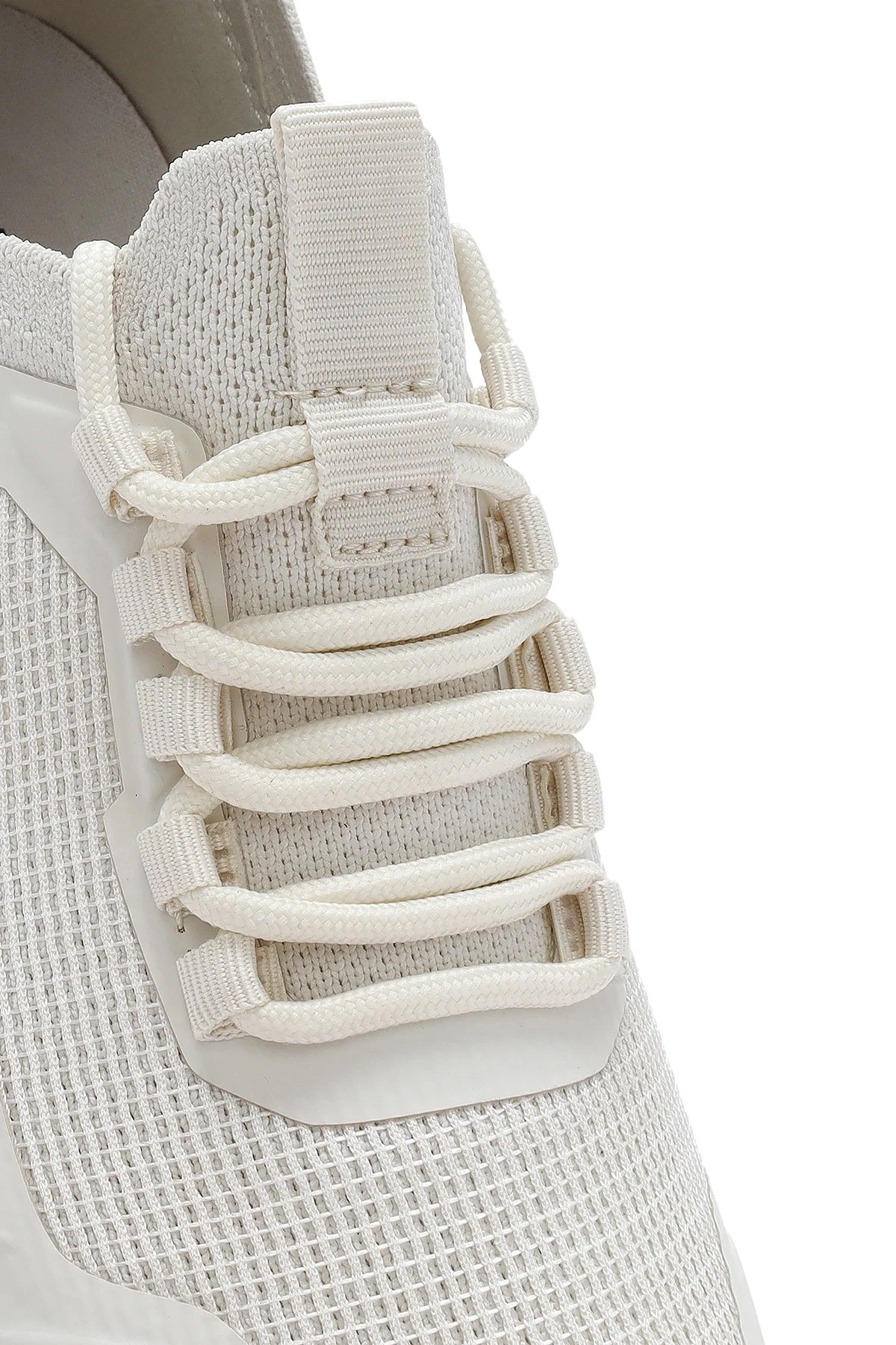 Derimod Zero Kadın Krem Bağcıklı Kumaş Sneaker - Image 11