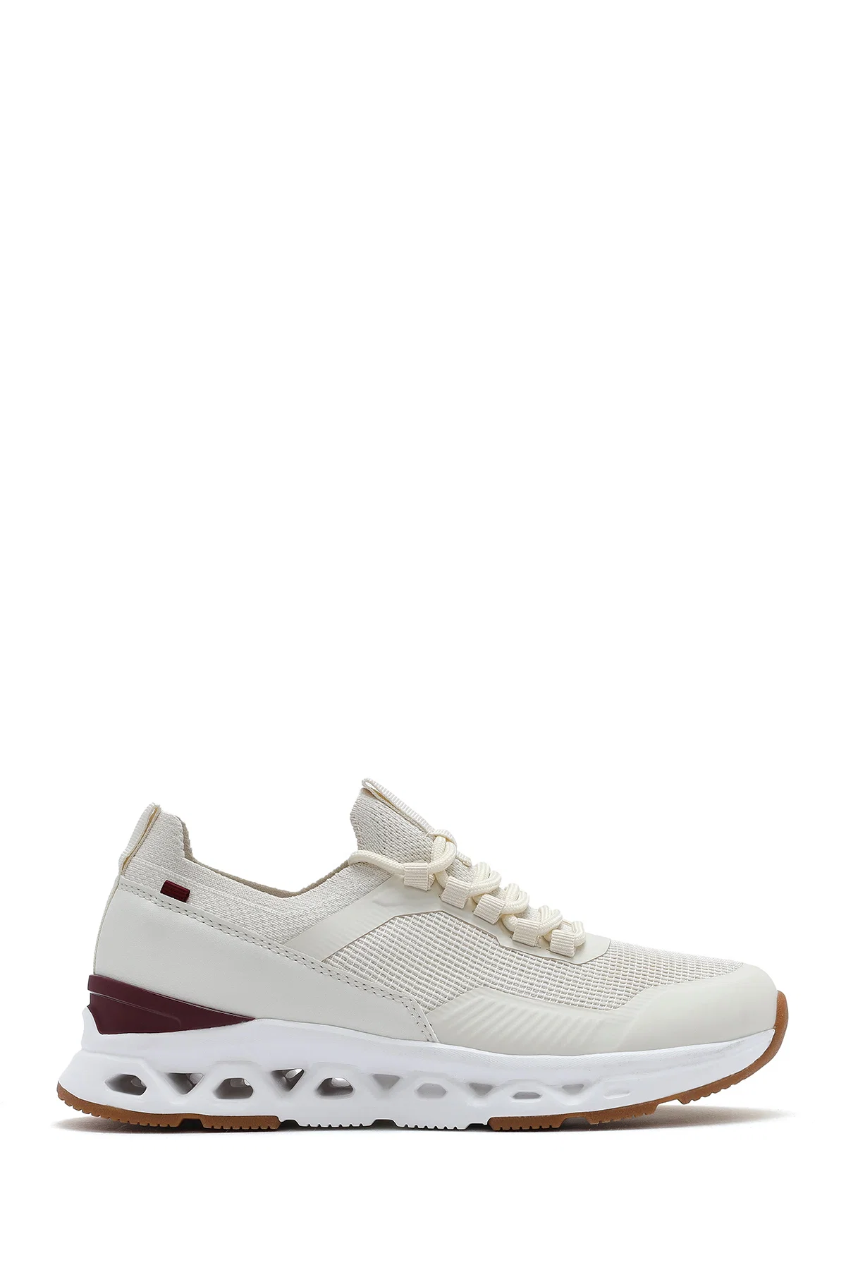 Derimod Zero Kadın Krem Bağcıklı Kumaş Sneaker - Image 2