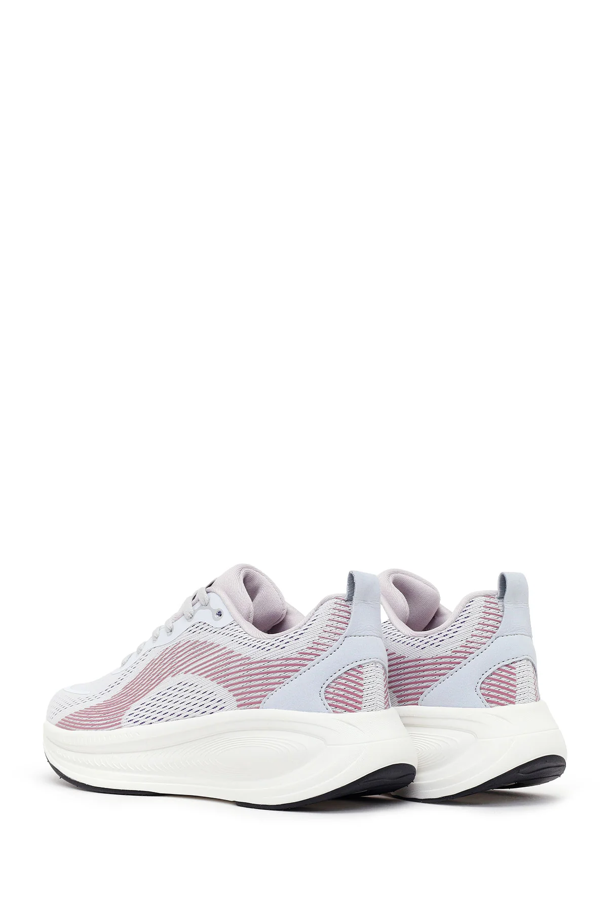 Derimod Zero Kadın Mor Bağcıklı Kalın Tabanlı Kumaş Sneaker - Image 6