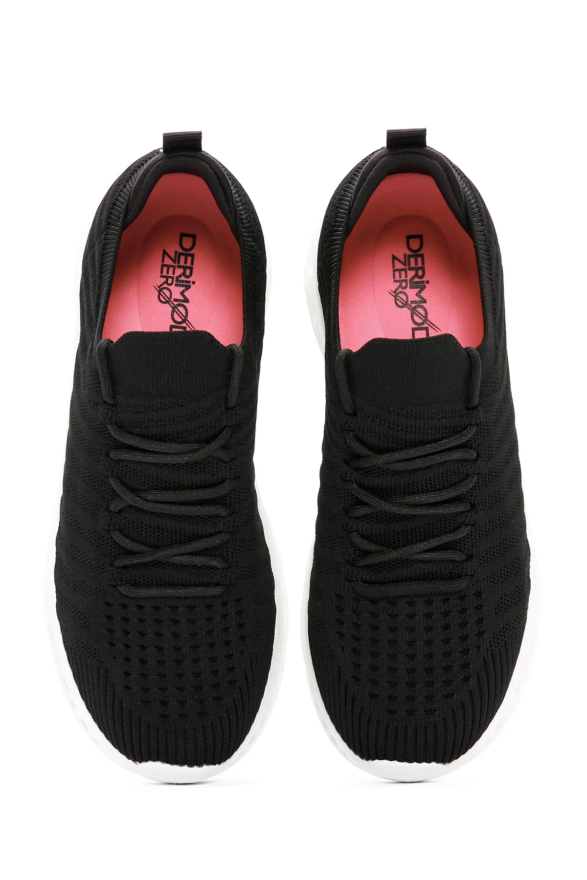 Derimod Zero Kadın Siyah Bağcıklı Kalın Tabanlı Sneaker - Image 7