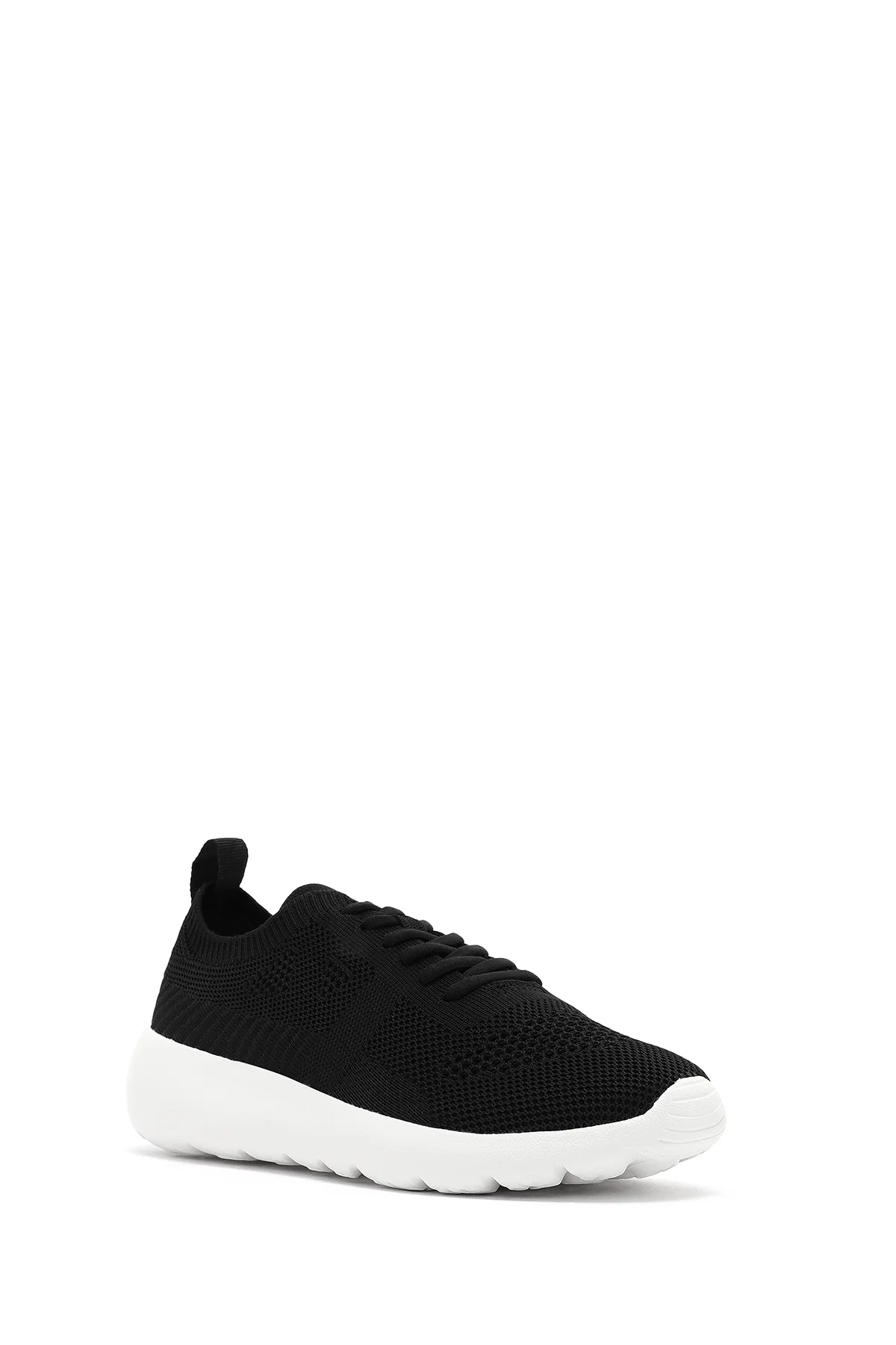 Derimod Zero Kadın Siyah Bağcıklı Kalın Tabanlı Sneaker - Image 6