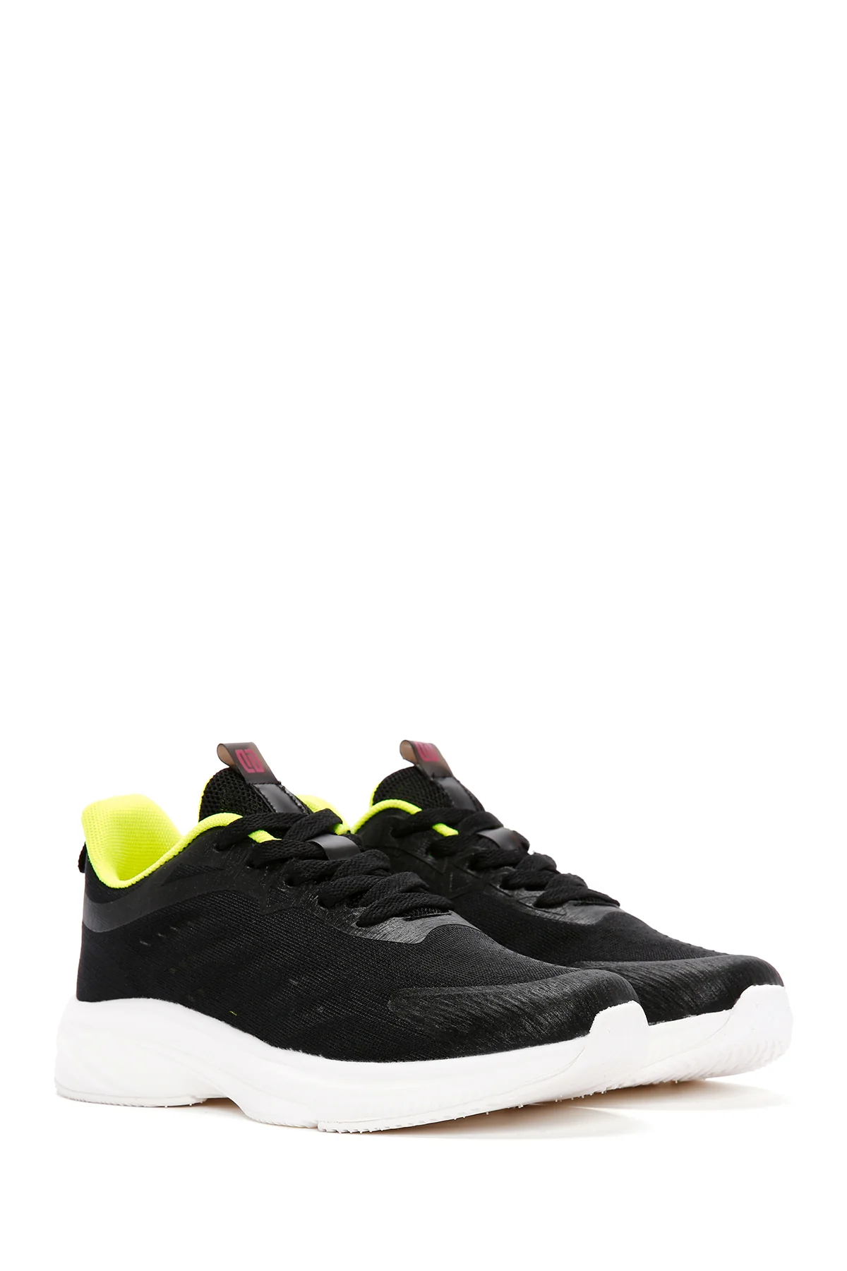 Derimod Zero Kadın Siyah Bağcıklı Kalın Tabanlı Spor Sneaker - Image 3
