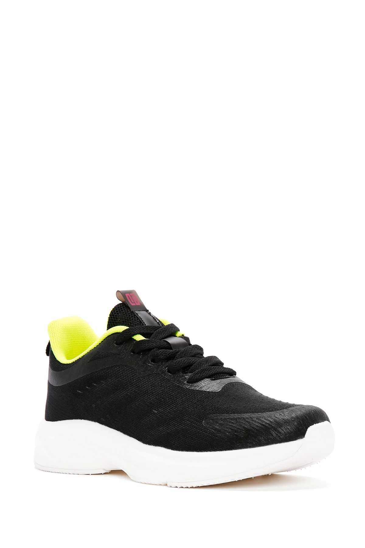 Derimod Zero Kadın Siyah Bağcıklı Kalın Tabanlı Spor Sneaker - Image 6