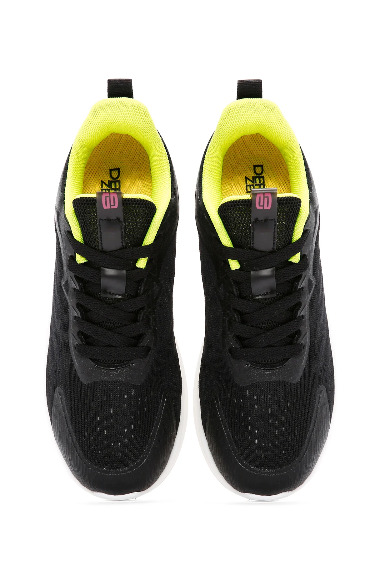 Derimod Zero Kadın Siyah Bağcıklı Kalın Tabanlı Spor Sneaker - Image 7