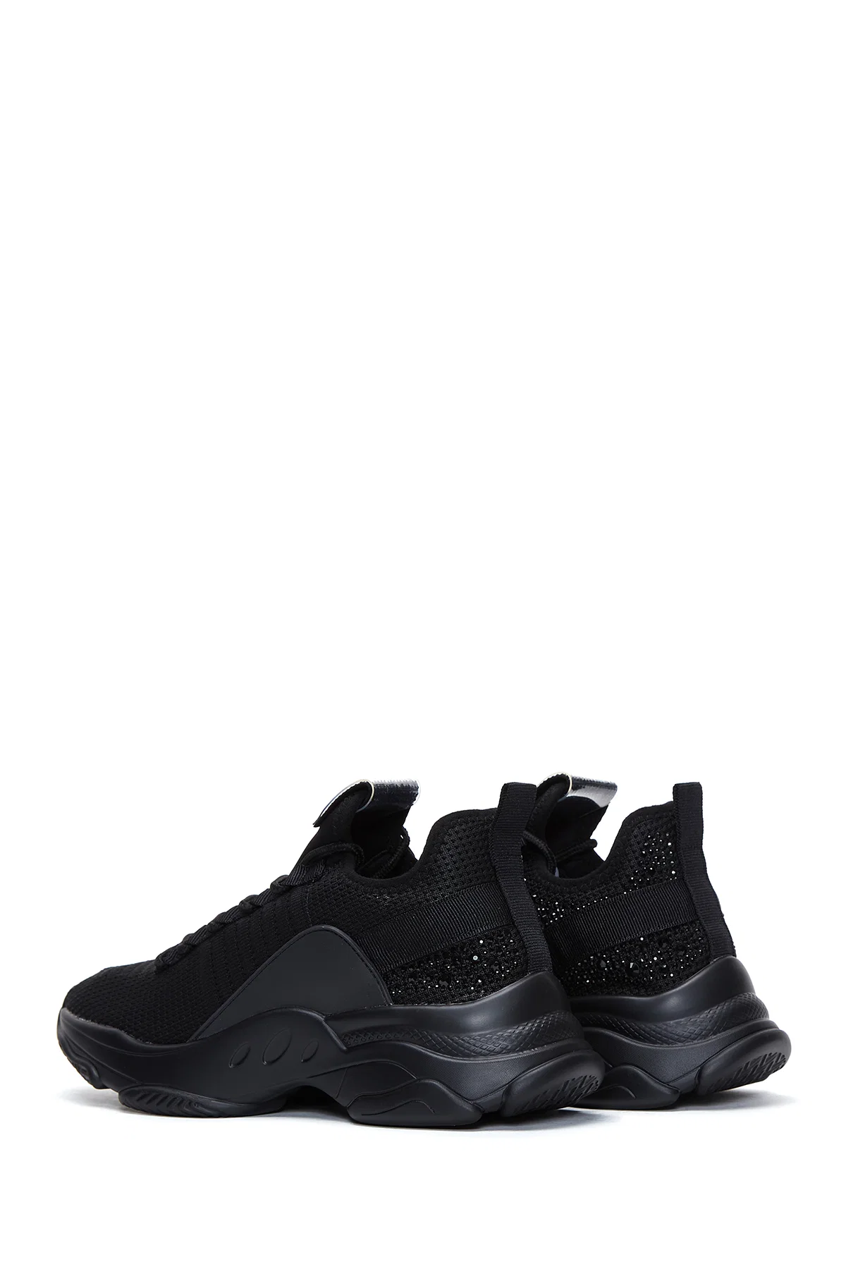 Derimod Zero Kadın Siyah Bağcıklı Taş Detaylı Sneaker - Image 5