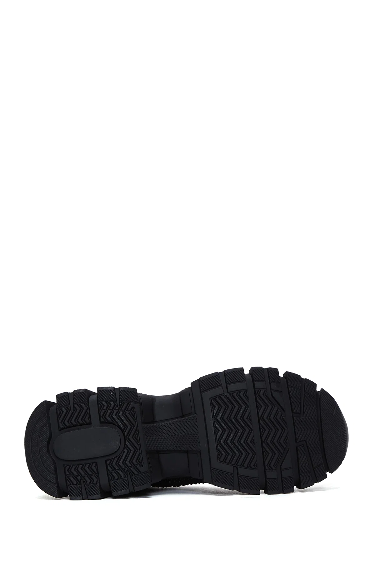 Derimod Zero Kadın Siyah Kalın Tabanlı Taşlı Kumaş Sneaker - Image 4