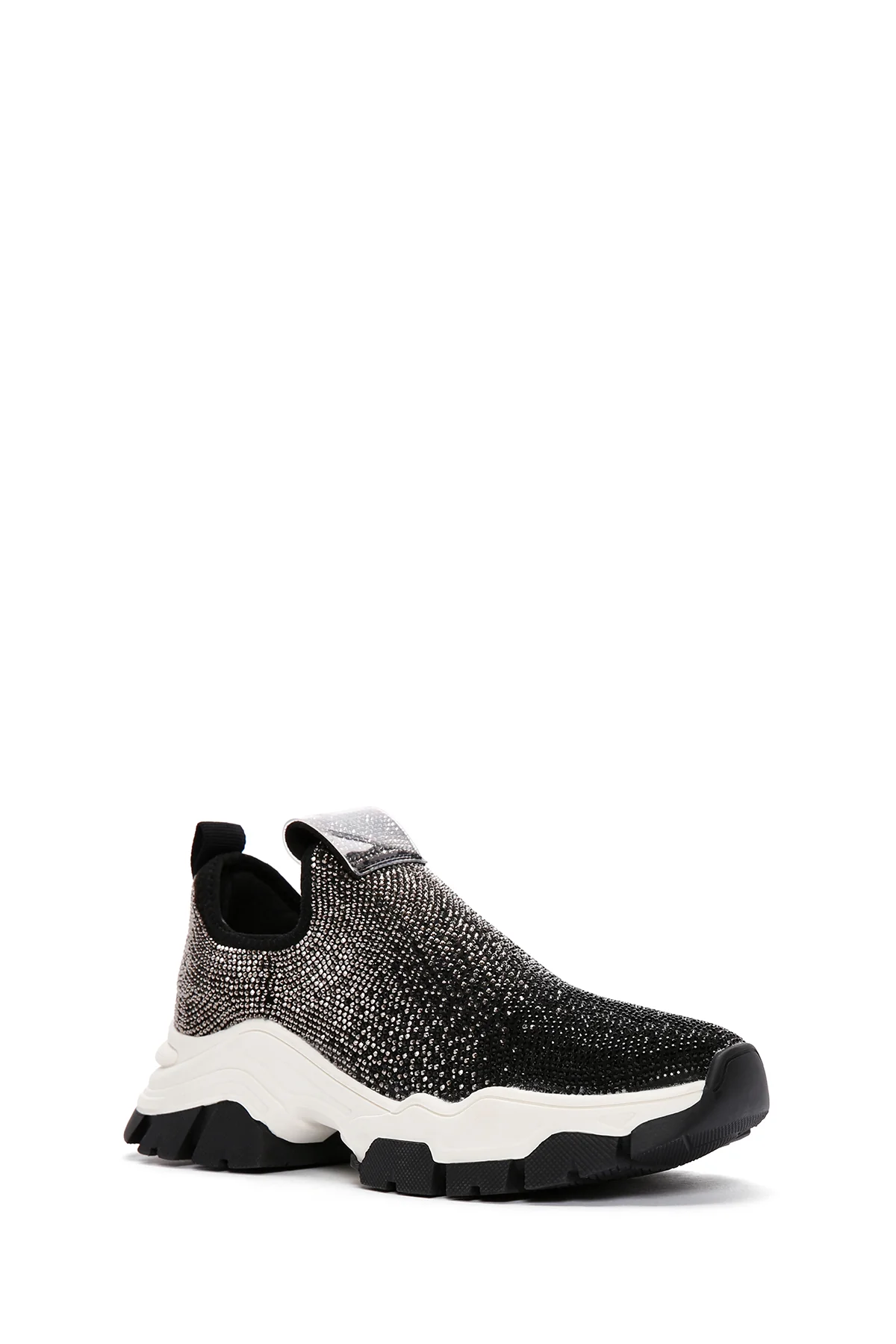 Derimod Zero Kadın Siyah Kalın Tabanlı Taşlı Sneaker - Image 6