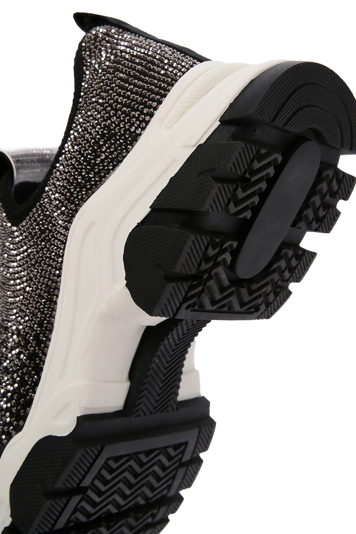 Derimod Zero Kadın Siyah Kalın Tabanlı Taşlı Sneaker - Image 8