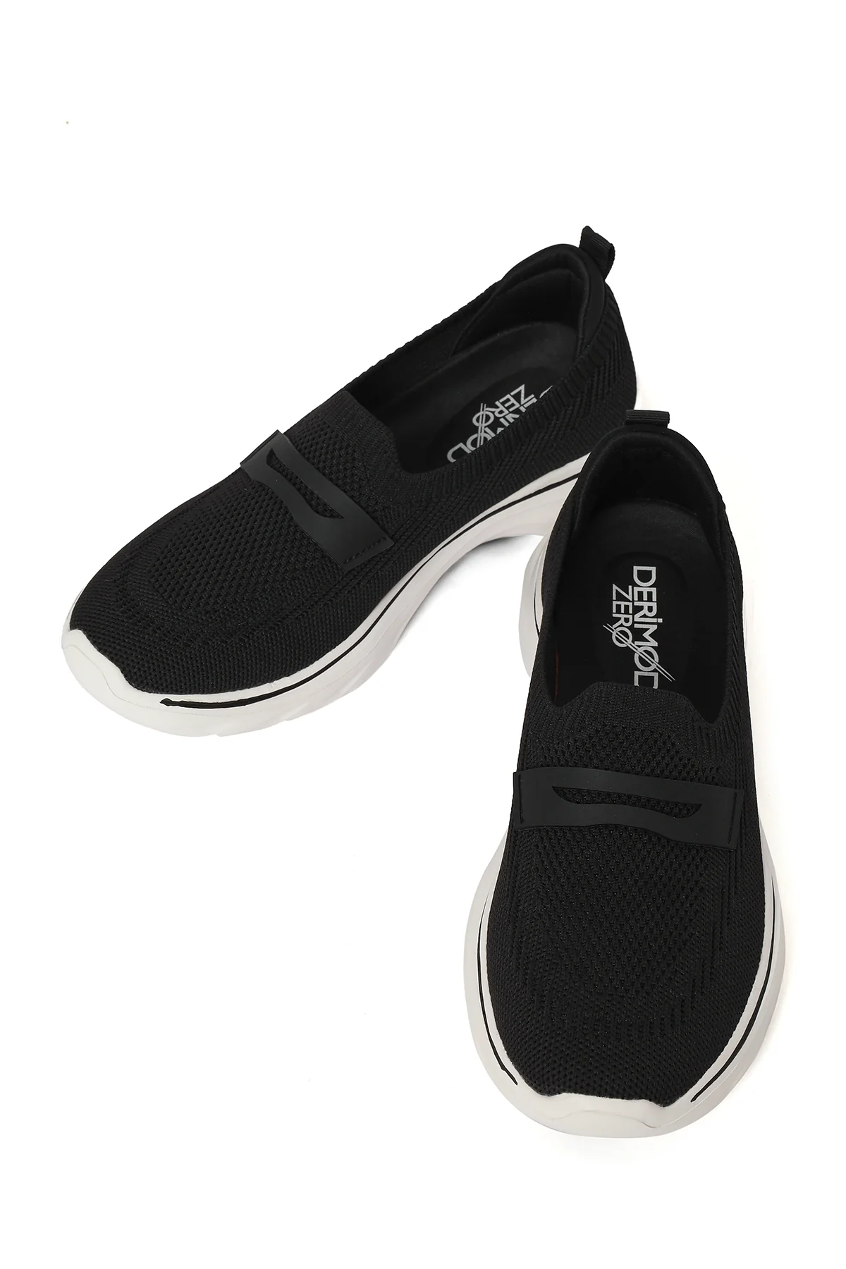 Derimod Zero Kadın Siyah Kumaş Loafer - Image 10