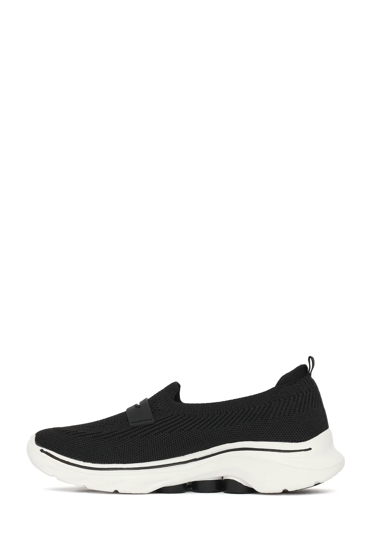 Derimod Zero Kadın Siyah Kumaş Loafer - Image 3