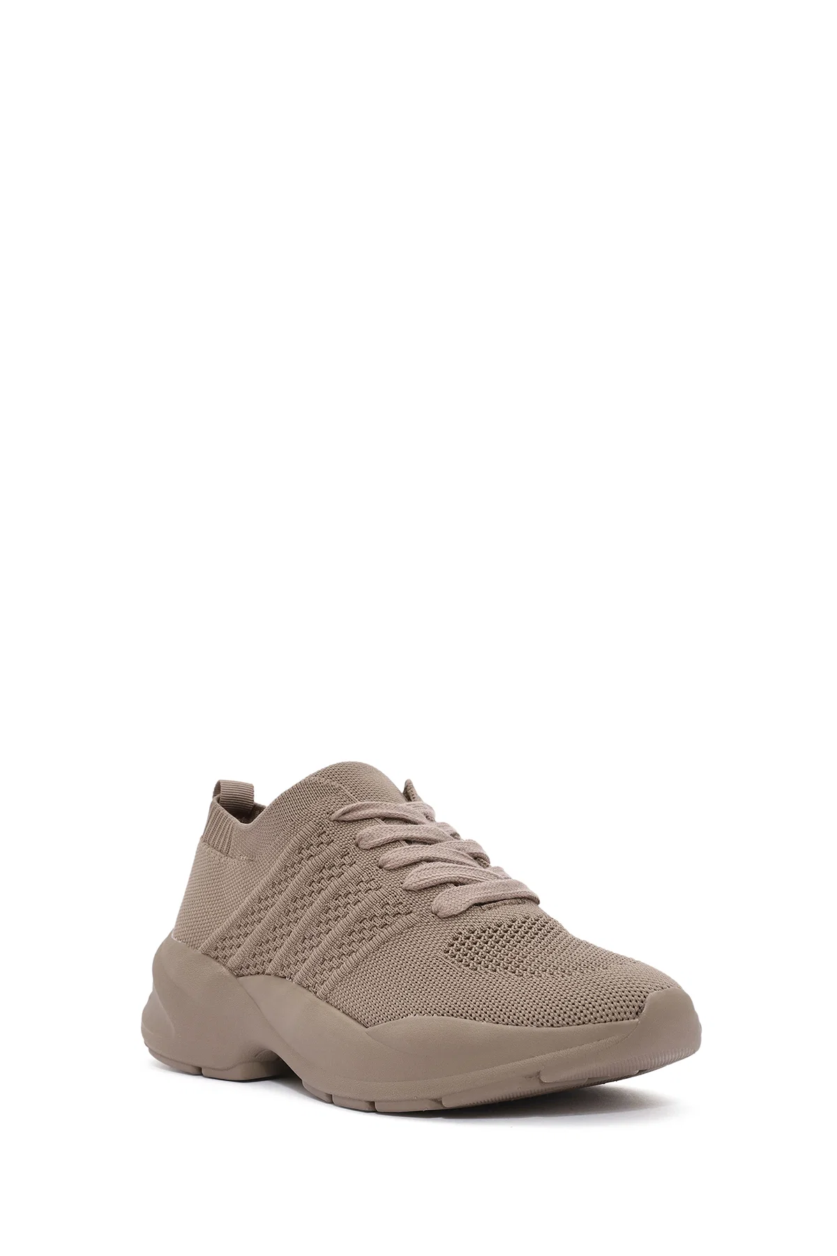 Derimod Zero Kadın Vizon Bağcıklı Kalın Tabanlı Sneaker - Image 5
