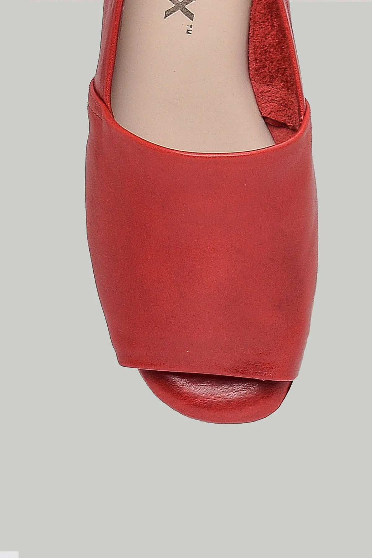 Dolgu Topuklu Kadın Deri Ayakkabı - Image 5