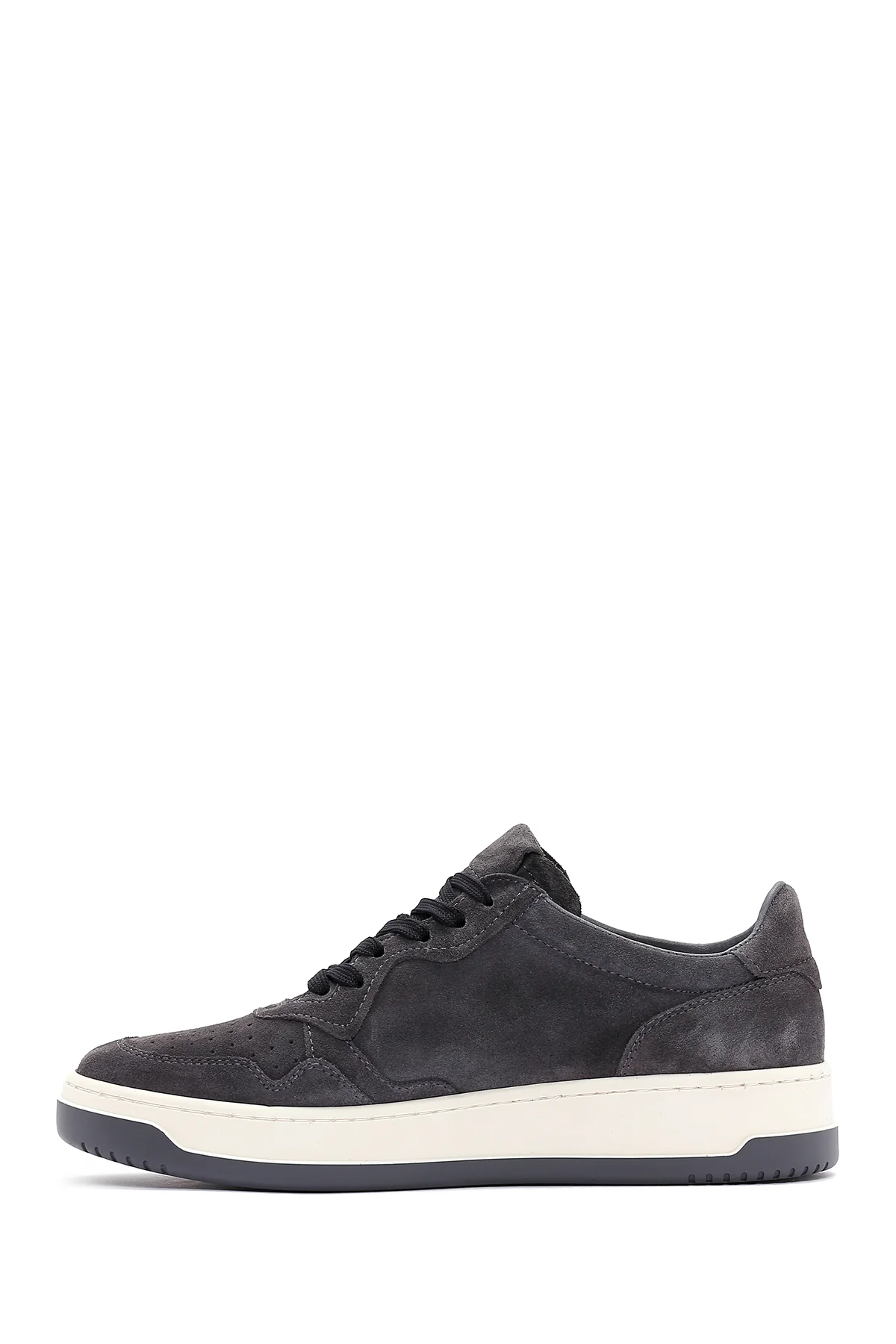 Erkek Antrasit Süet Deri Sneaker - Image 2