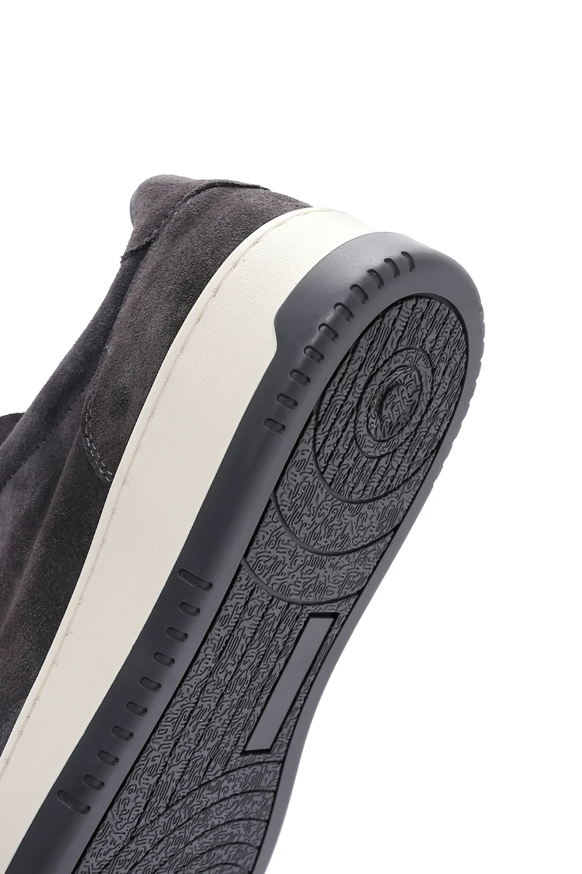 Erkek Antrasit Süet Deri Sneaker - Image 8