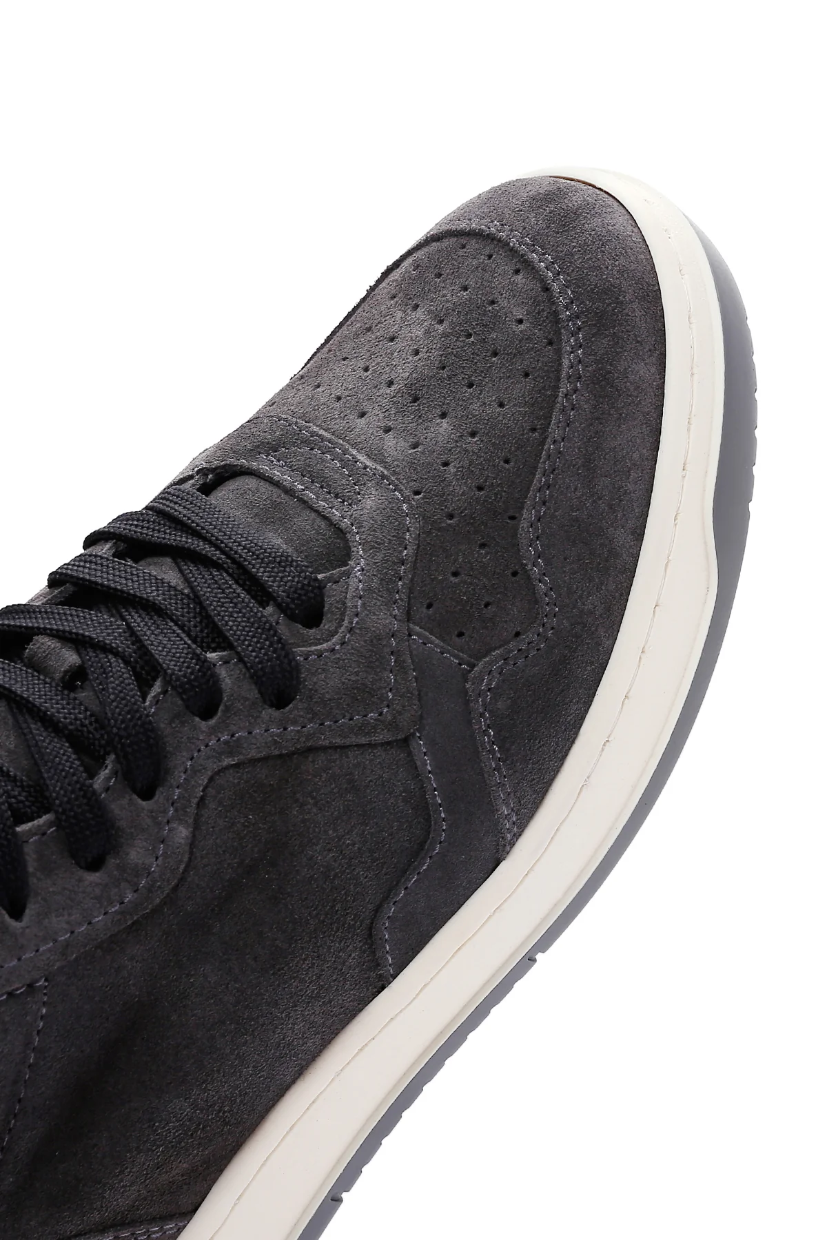 Erkek Antrasit Süet Deri Sneaker - Image 9