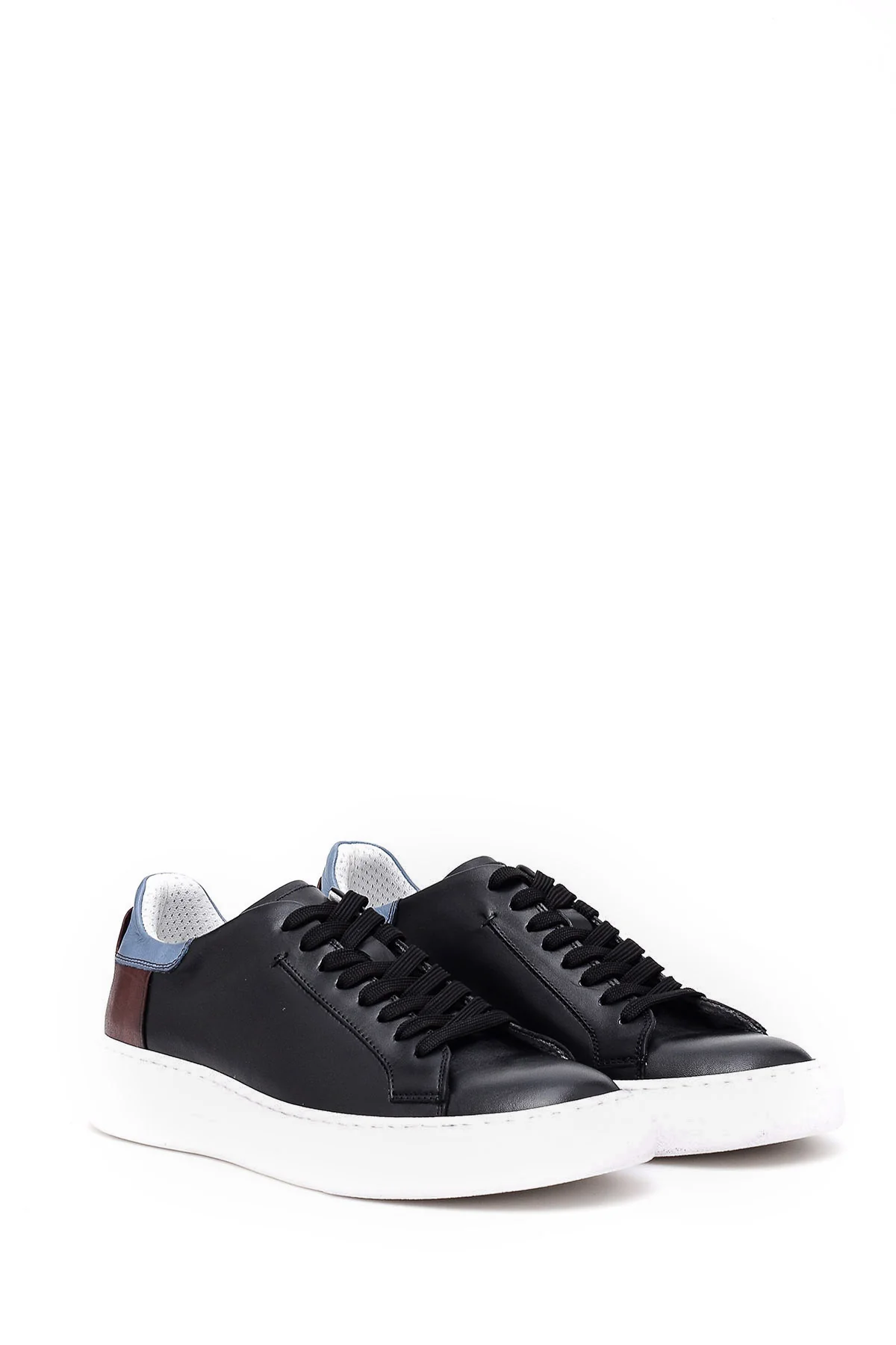 Erkek Arka Detaylı Deri Sneaker - Image 3