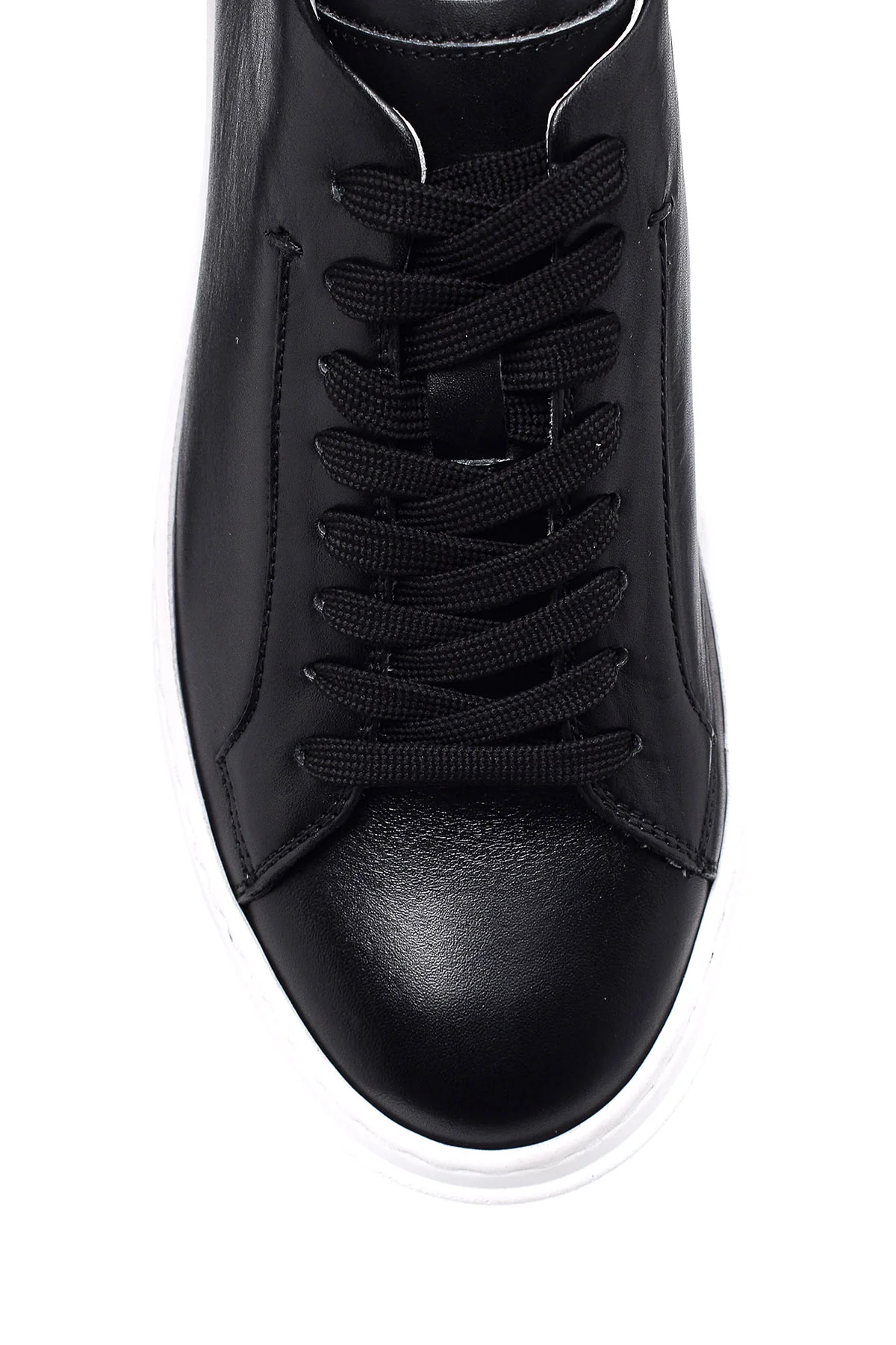 Erkek Arka Detaylı Deri Sneaker - Image 6