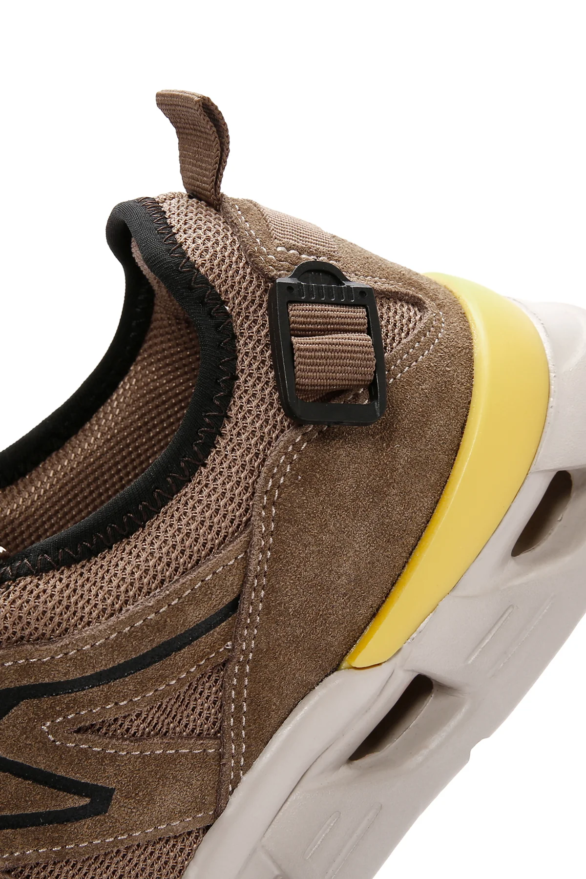 Erkek Bej Bağcıklı Kalın Tabanlı Deri Sneaker - Image 10