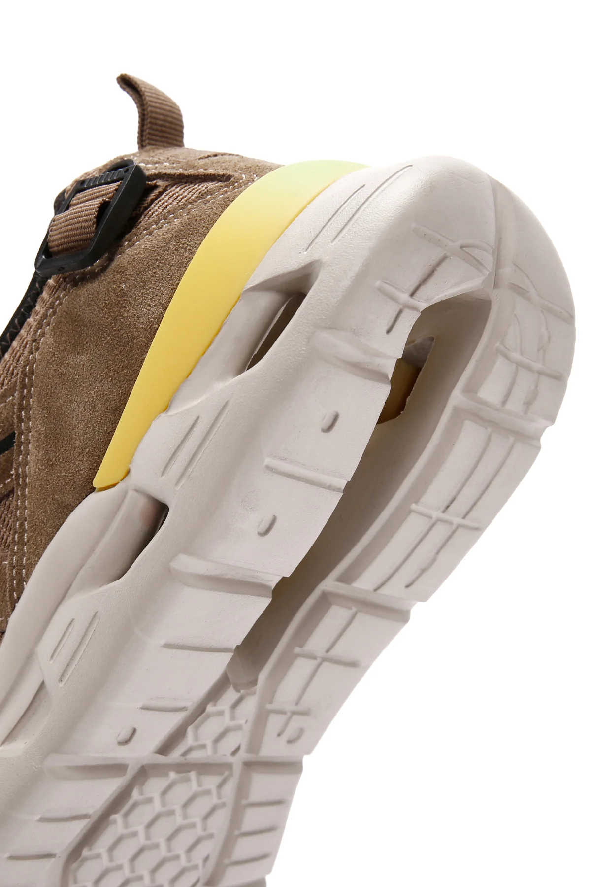 Erkek Bej Bağcıklı Kalın Tabanlı Deri Sneaker - Image 11