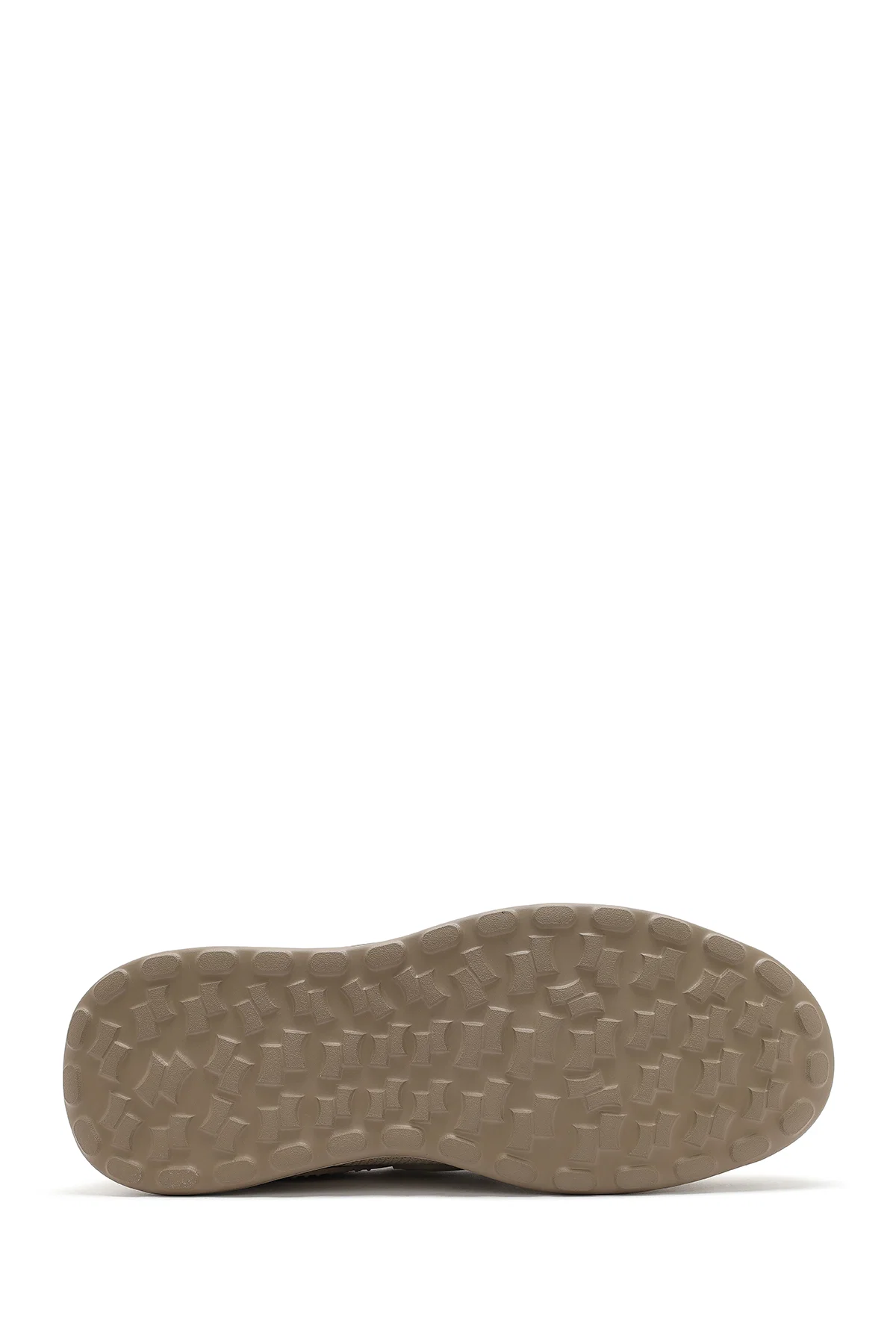 Erkek Bej Bağcıklı Kalın Tabanlı Sneaker - Image 4