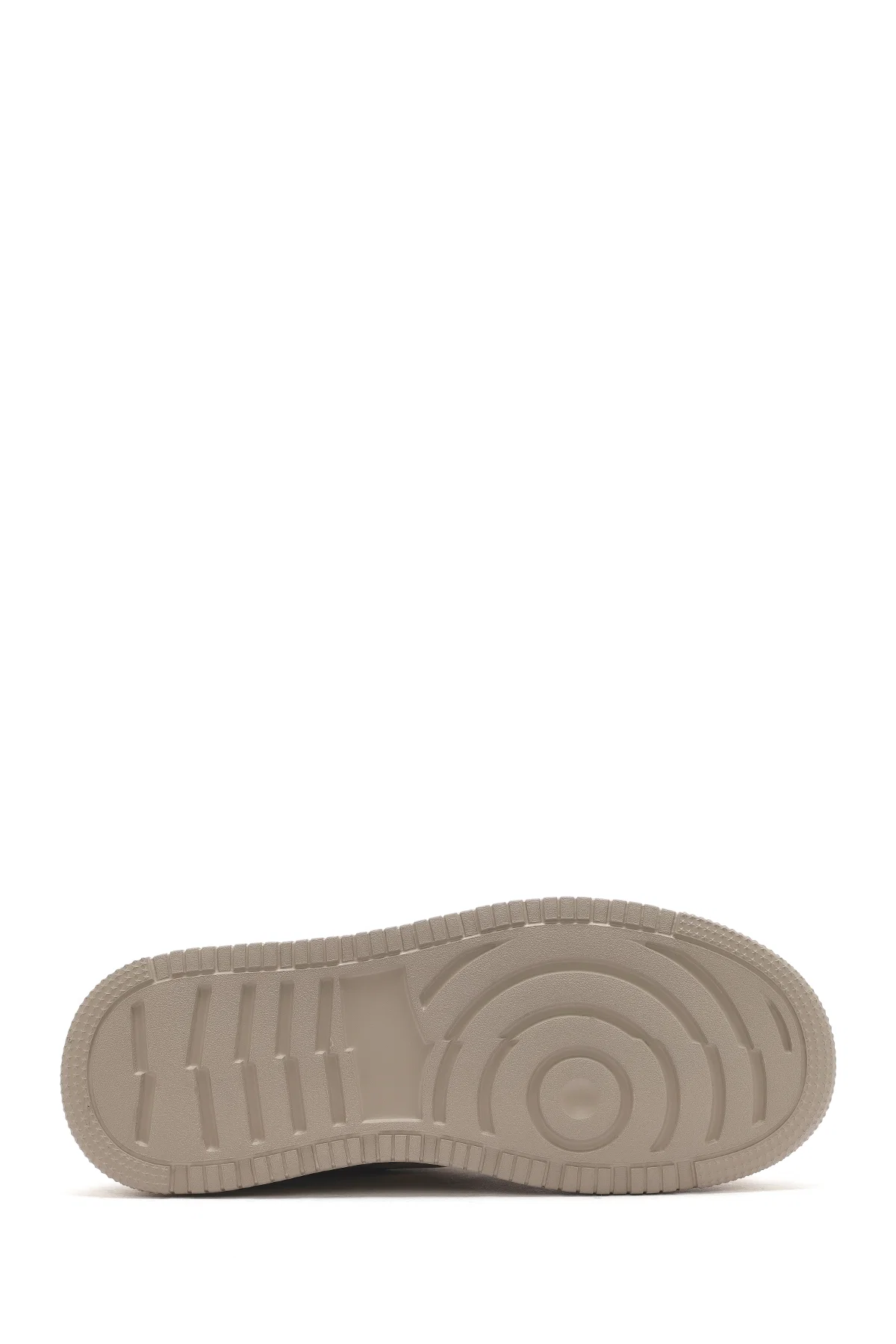Erkek Bej Bağcıklı Kalın Tabanlı Sneaker - Image 4