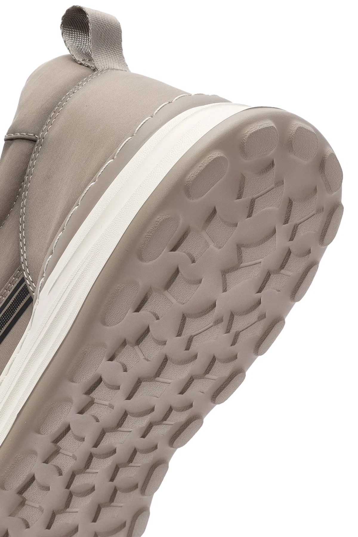 Erkek Bej Bağcıklı Kumaş Sneaker - Image 8
