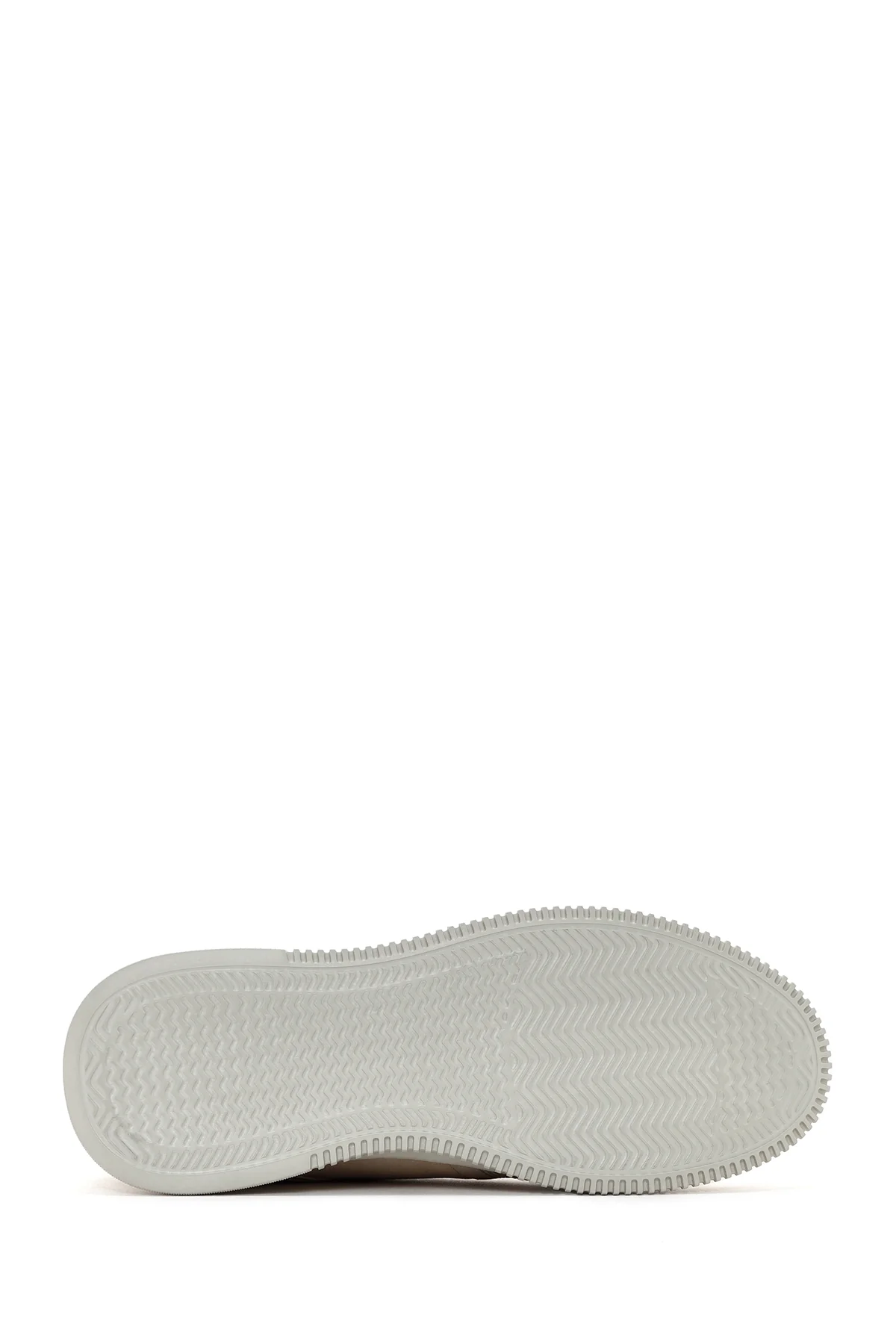 Erkek Bej Bağcıklı Nubuk Deri Sneaker - Image 4