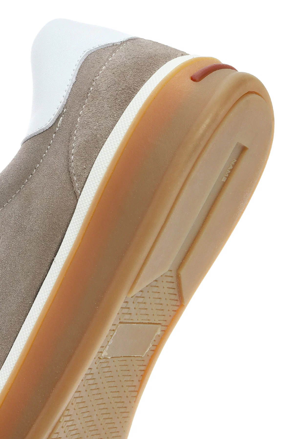 Erkek Bej Bağcıklı Süet Deri Sneaker - Image 9