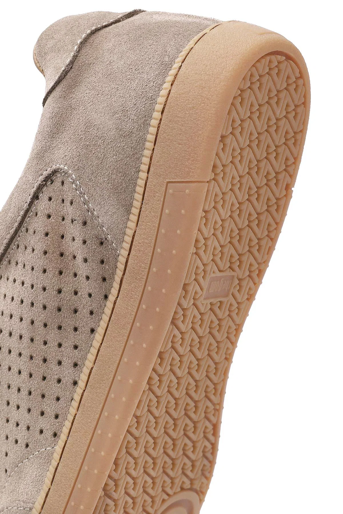 Erkek Bej Bağcıklı Süet Deri Sneaker - Image 10