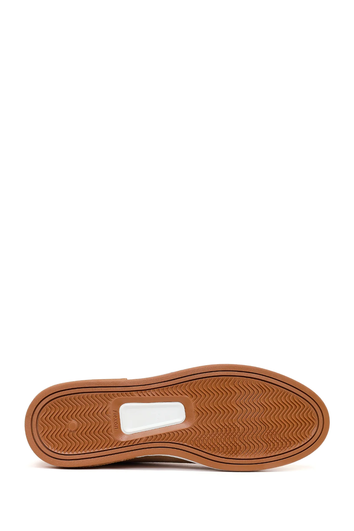 Erkek Bej Bağcıklı Süet Deri Sneaker - Image 5