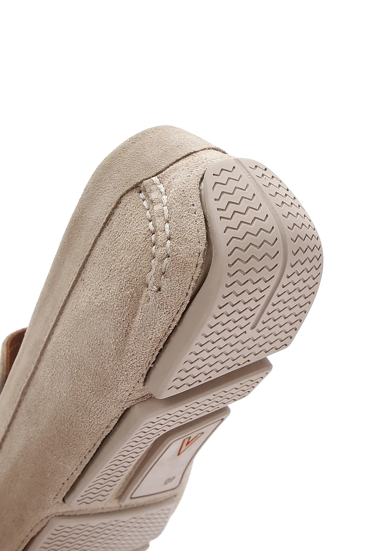 Erkek Bej Deri Casual Loafer - Image 9