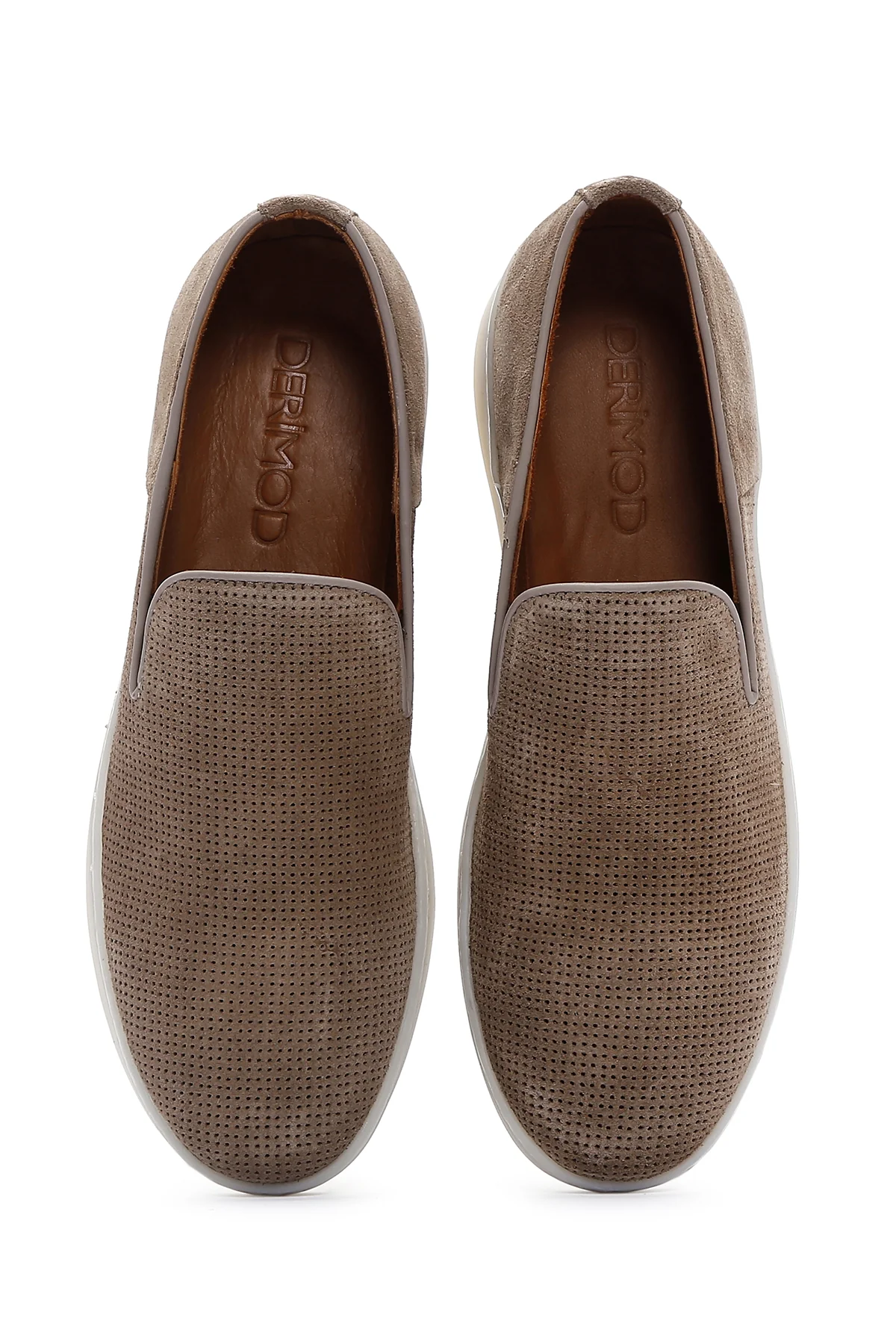 Erkek Bej Deri Loafer - Image 6