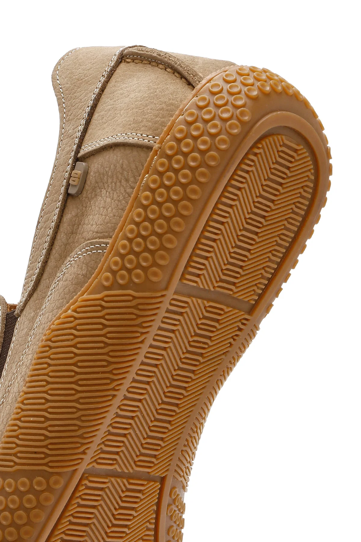 Erkek Bej Nubuk Deri Casual Loafer - Image 9