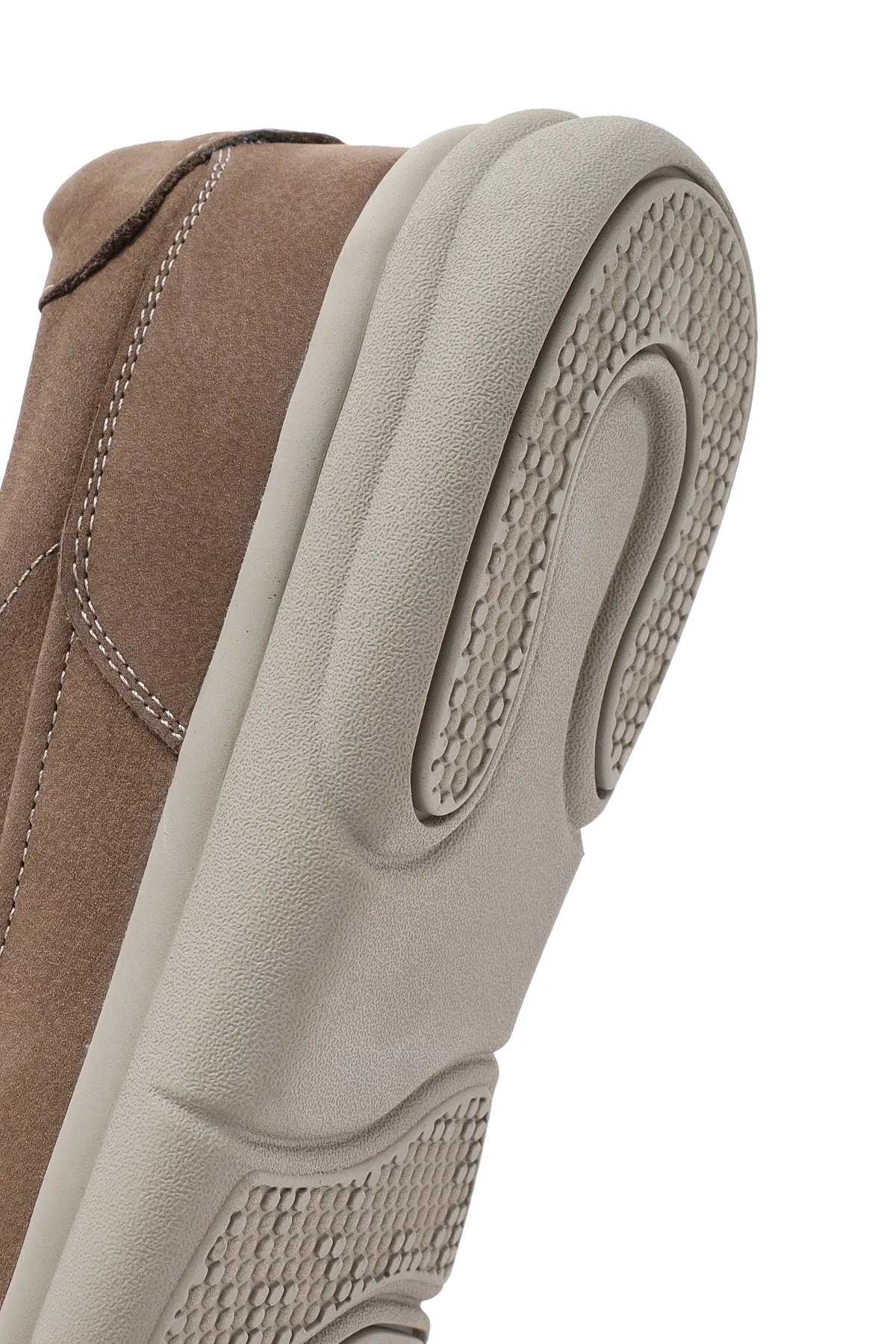Erkek Bej Nubuk Deri Comfort Loafer - Image 8