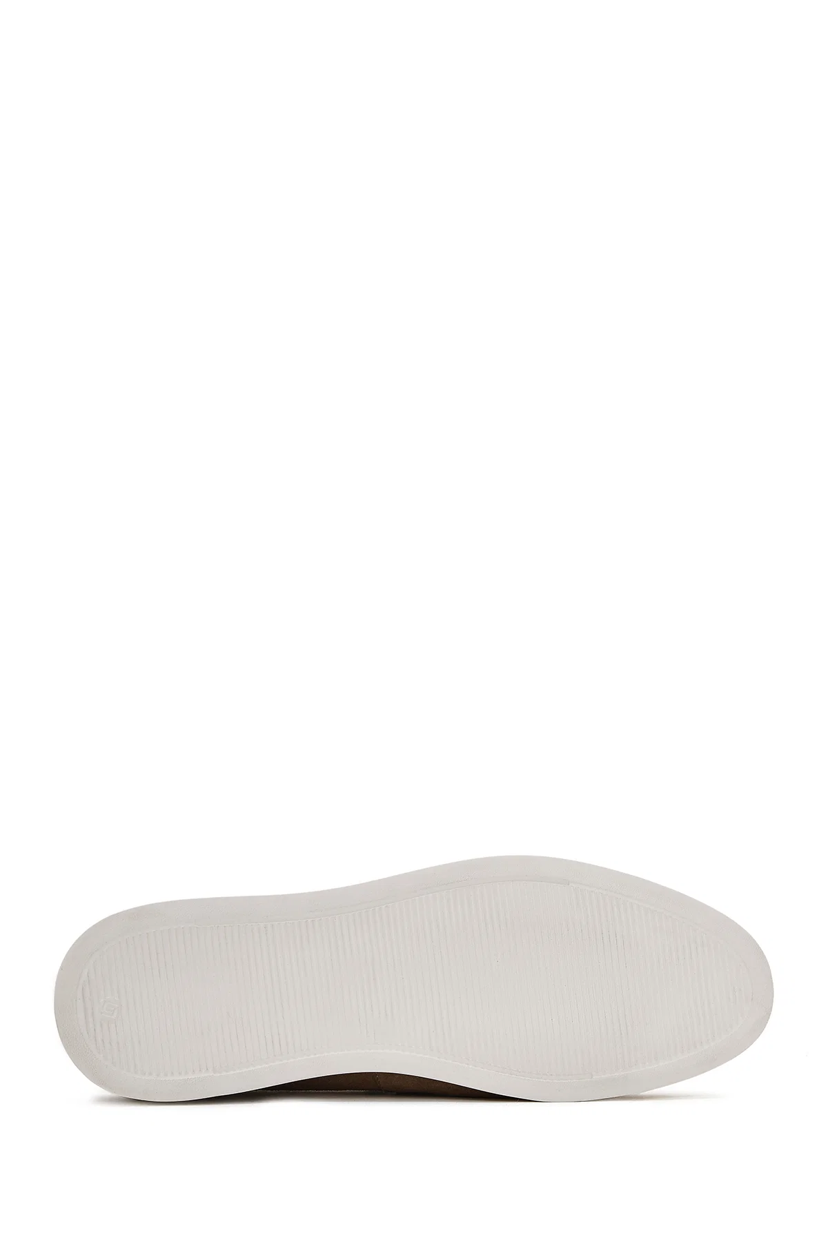 Erkek Bej Püsküllü Süet Deri Casual Loafer - Image 4