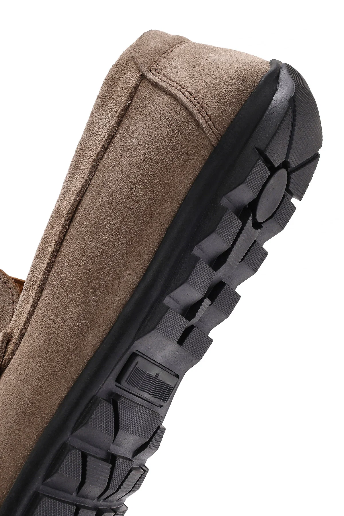Erkek Bej Püsküllü Süet Deri Casual Loafer - Image 8