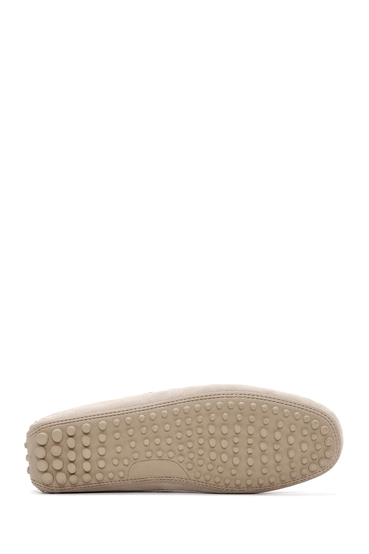 Erkek Bej Süet Deri Casual Loafer - Image 4